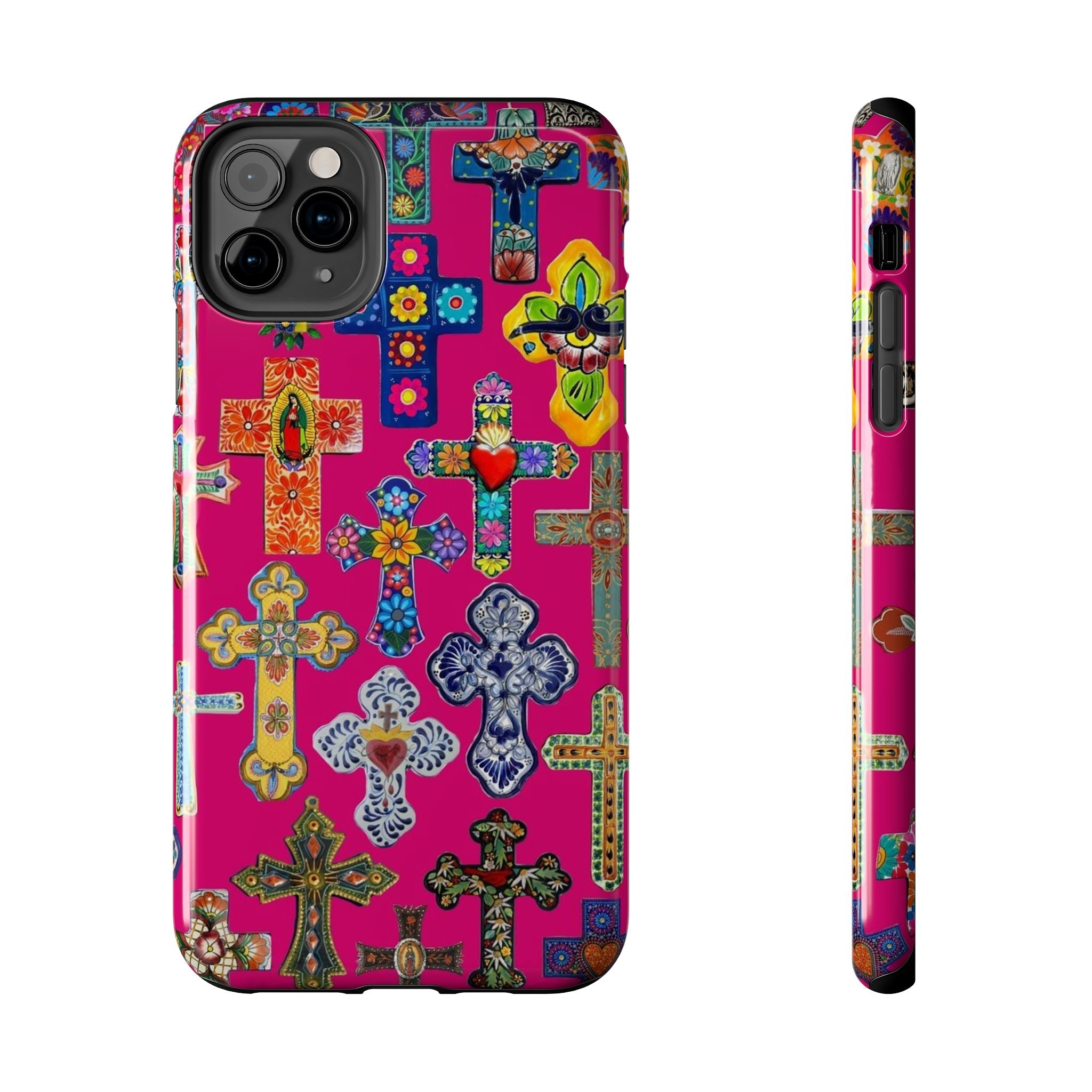 Pink Cross Phone Case