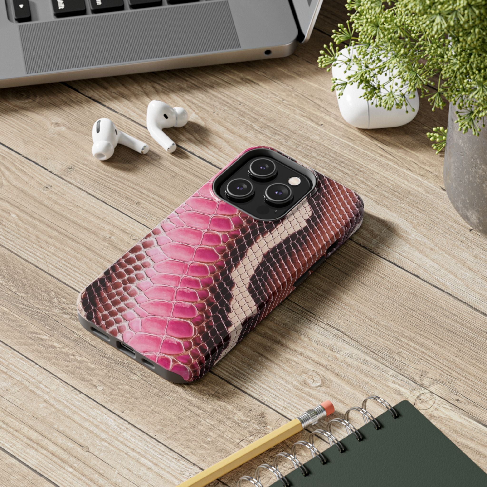 Stylish Snake Print Phone Case