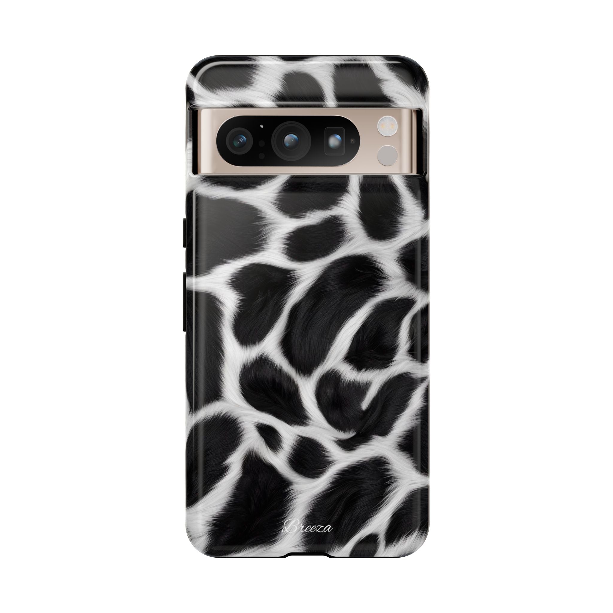 Furry Cow Print Phone Case
