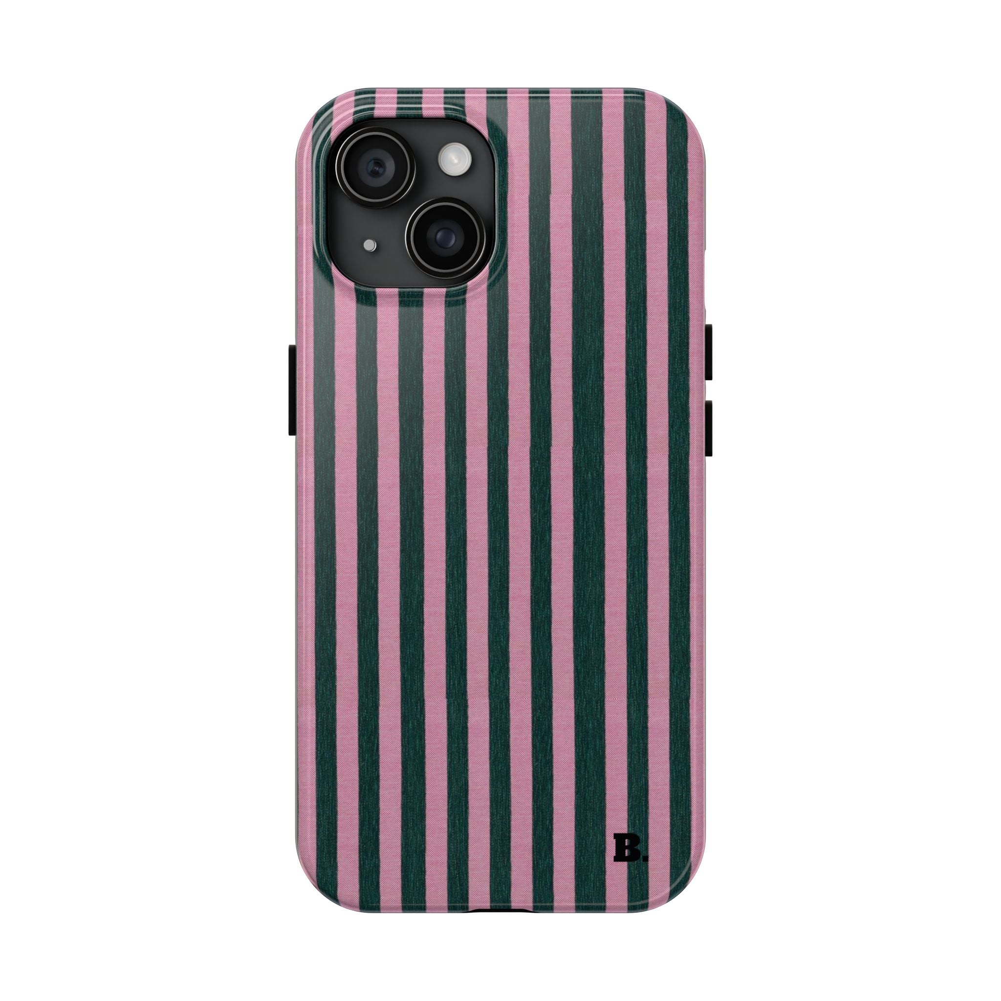 Pink & Green Striped Case