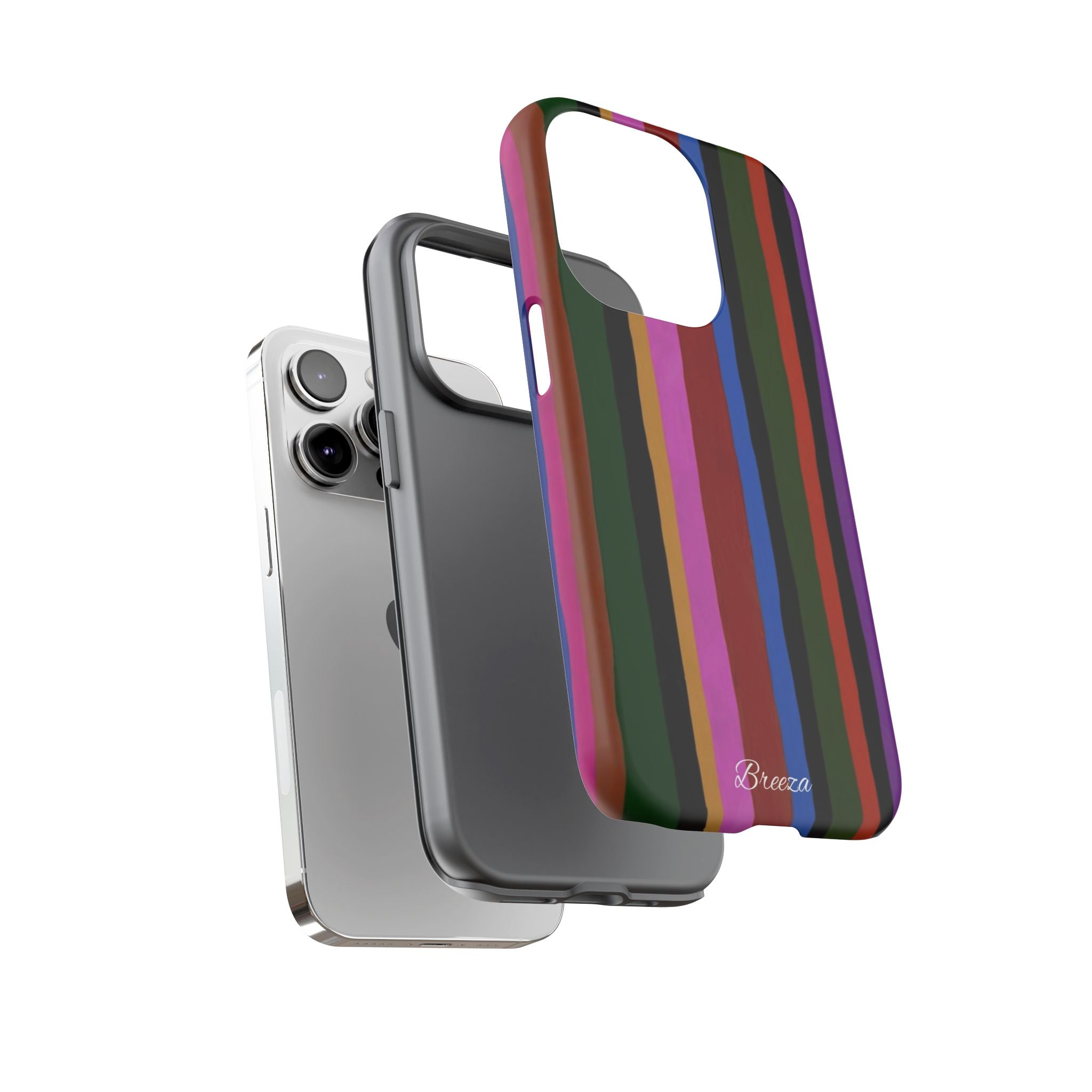 Colorful Striped Phone Case