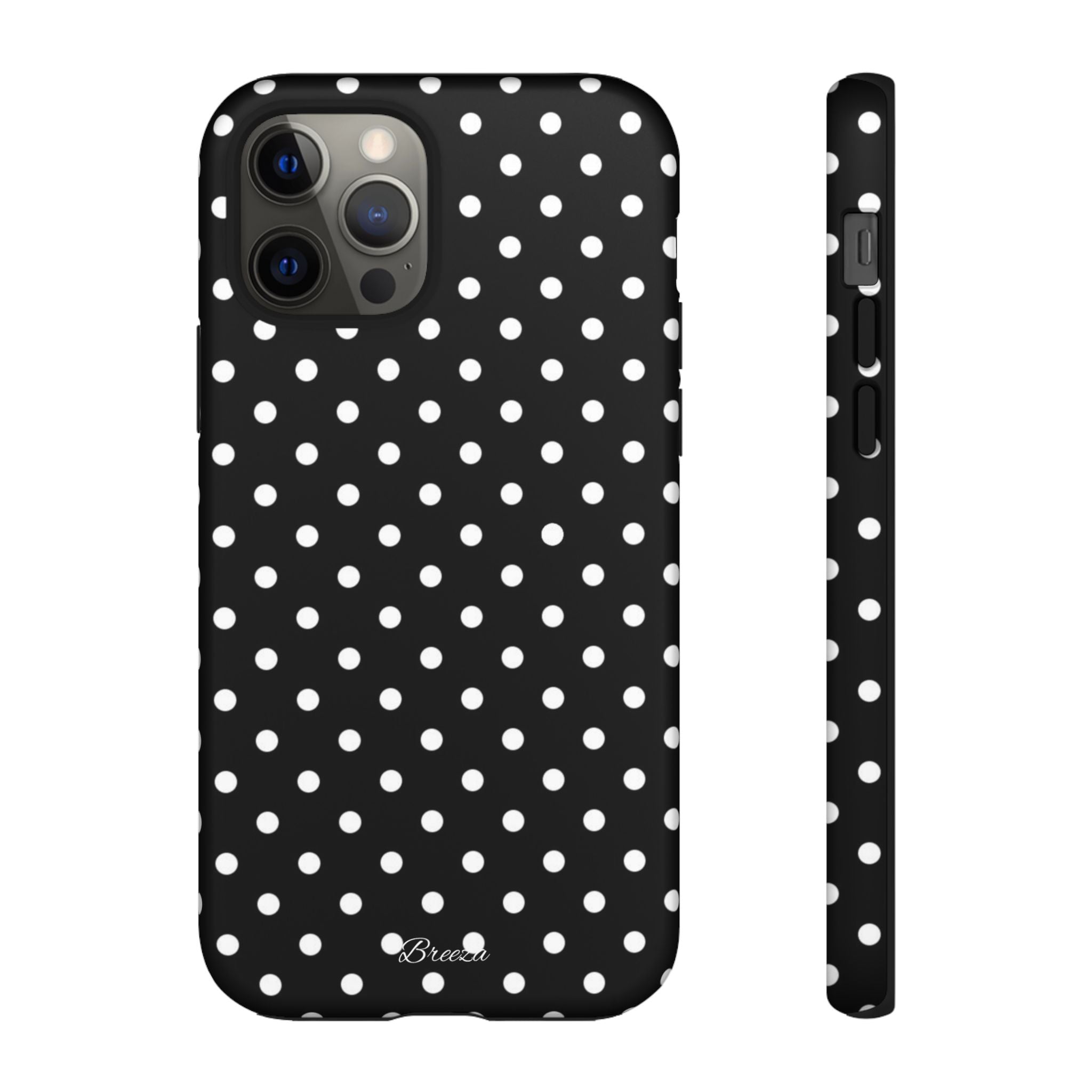 Black & White Polka Dot Phone Case