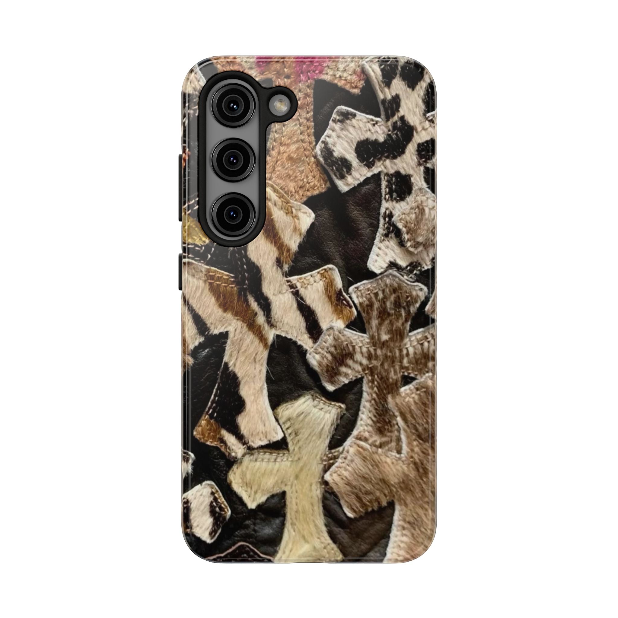 Chrome Heart Inspired Print Phone Case