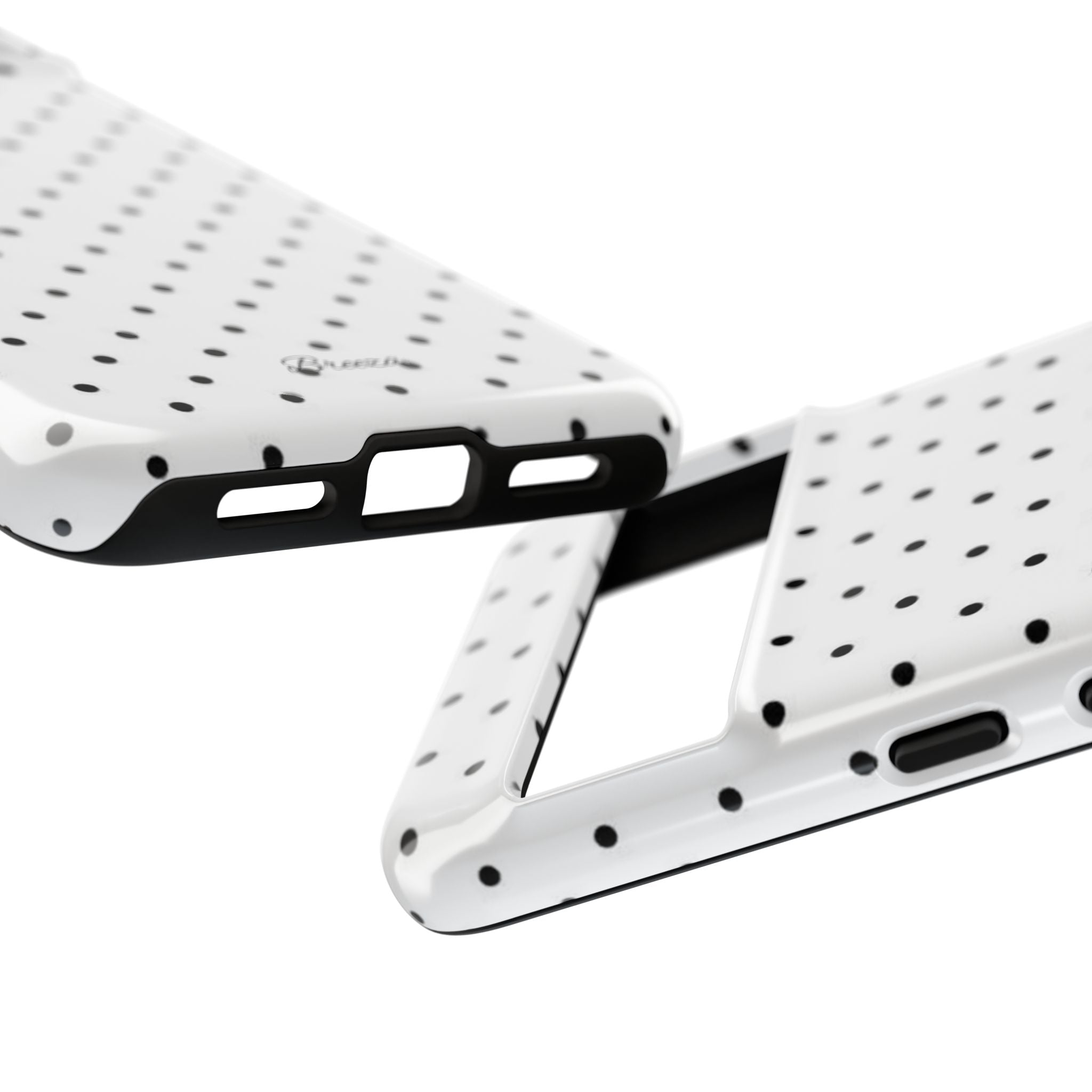 White & Black Polka Dot Phone Case