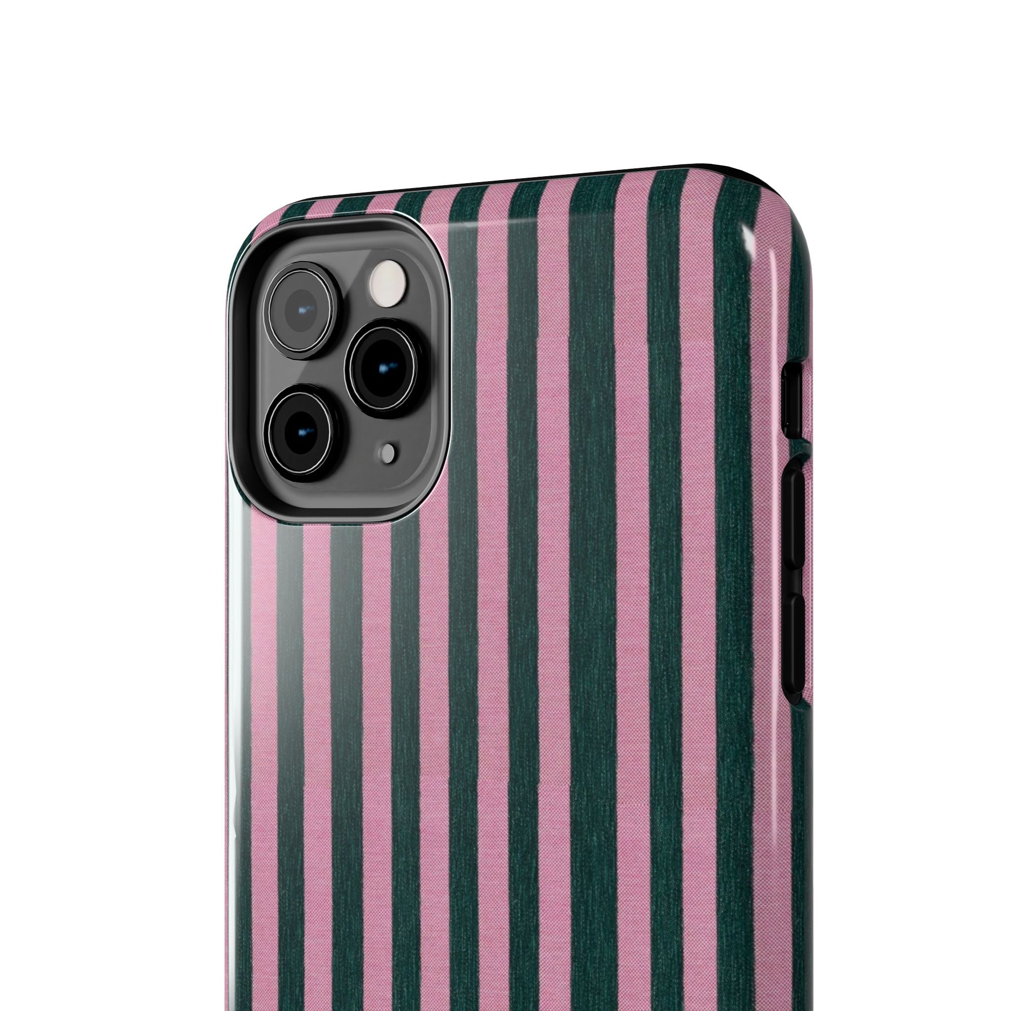 Pink & Green Striped Case