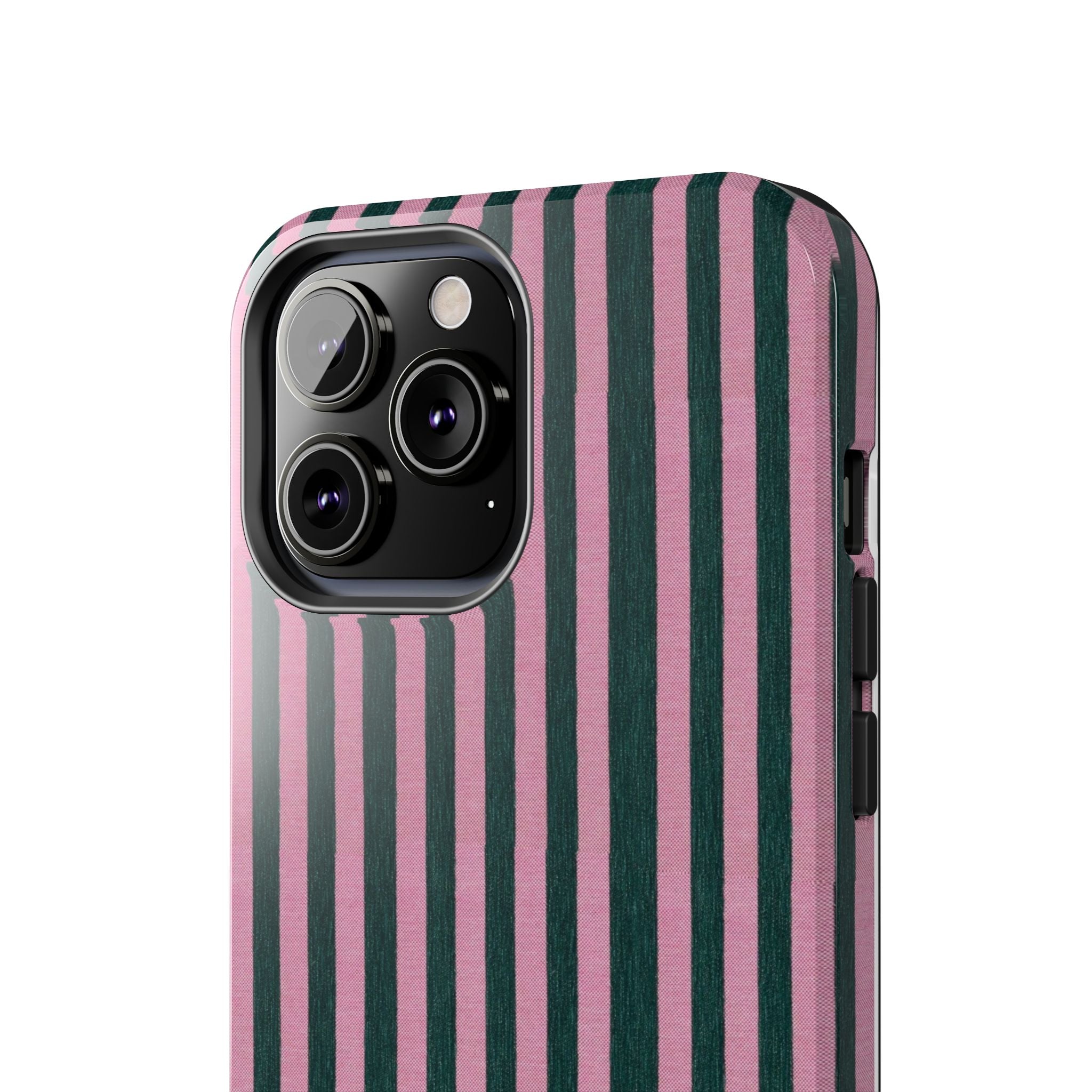 Pink & Green Striped Case