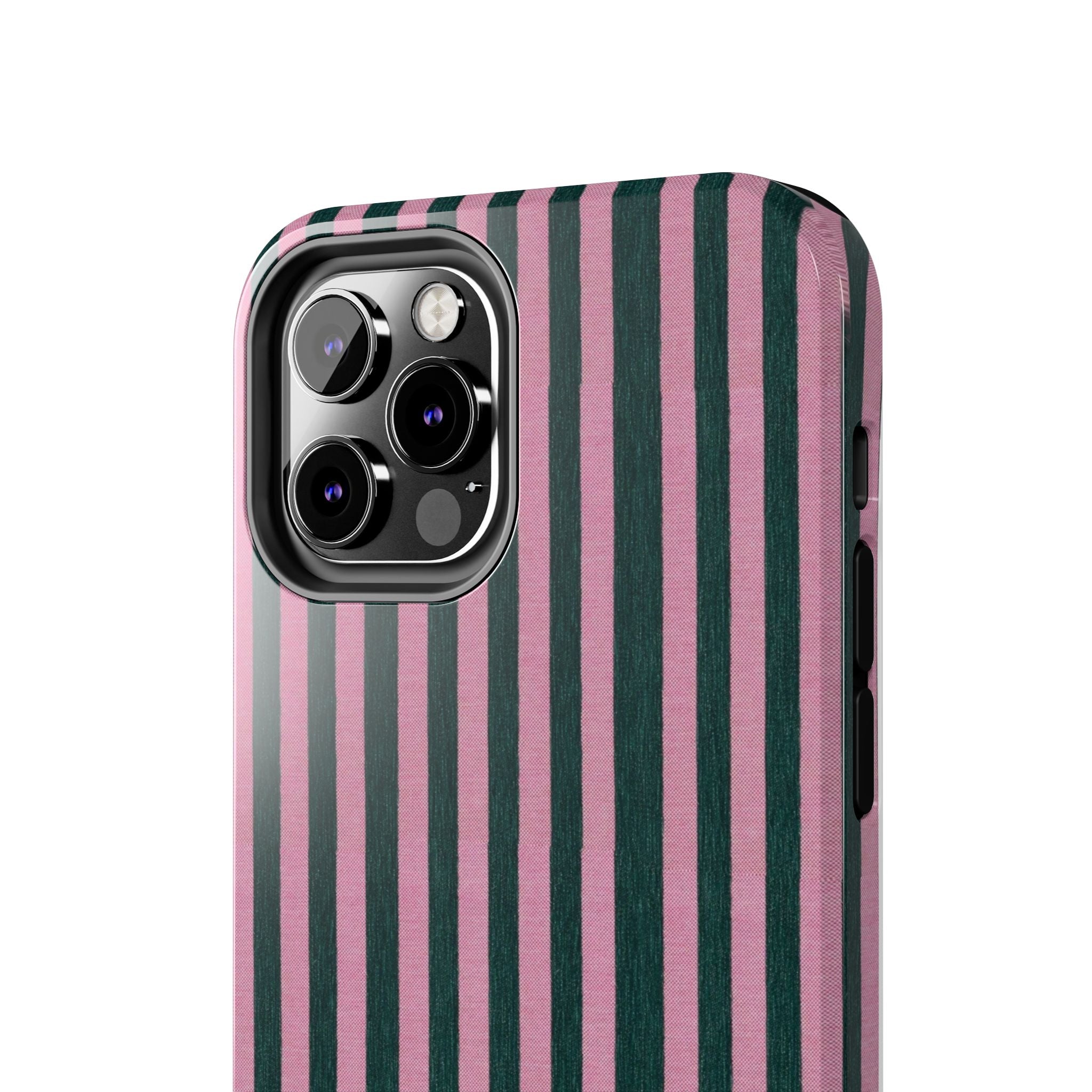 Pink & Green Striped Case