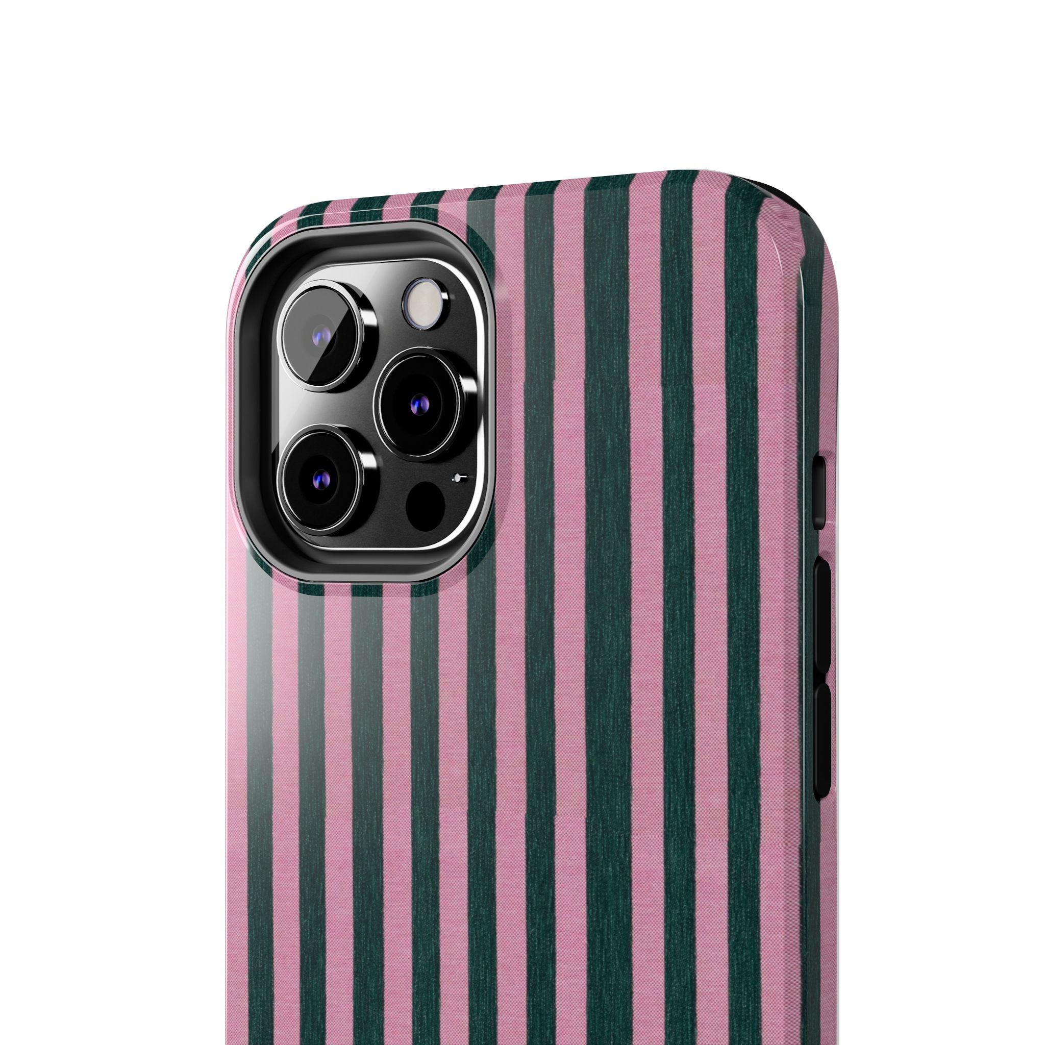 Pink & Green Striped Case