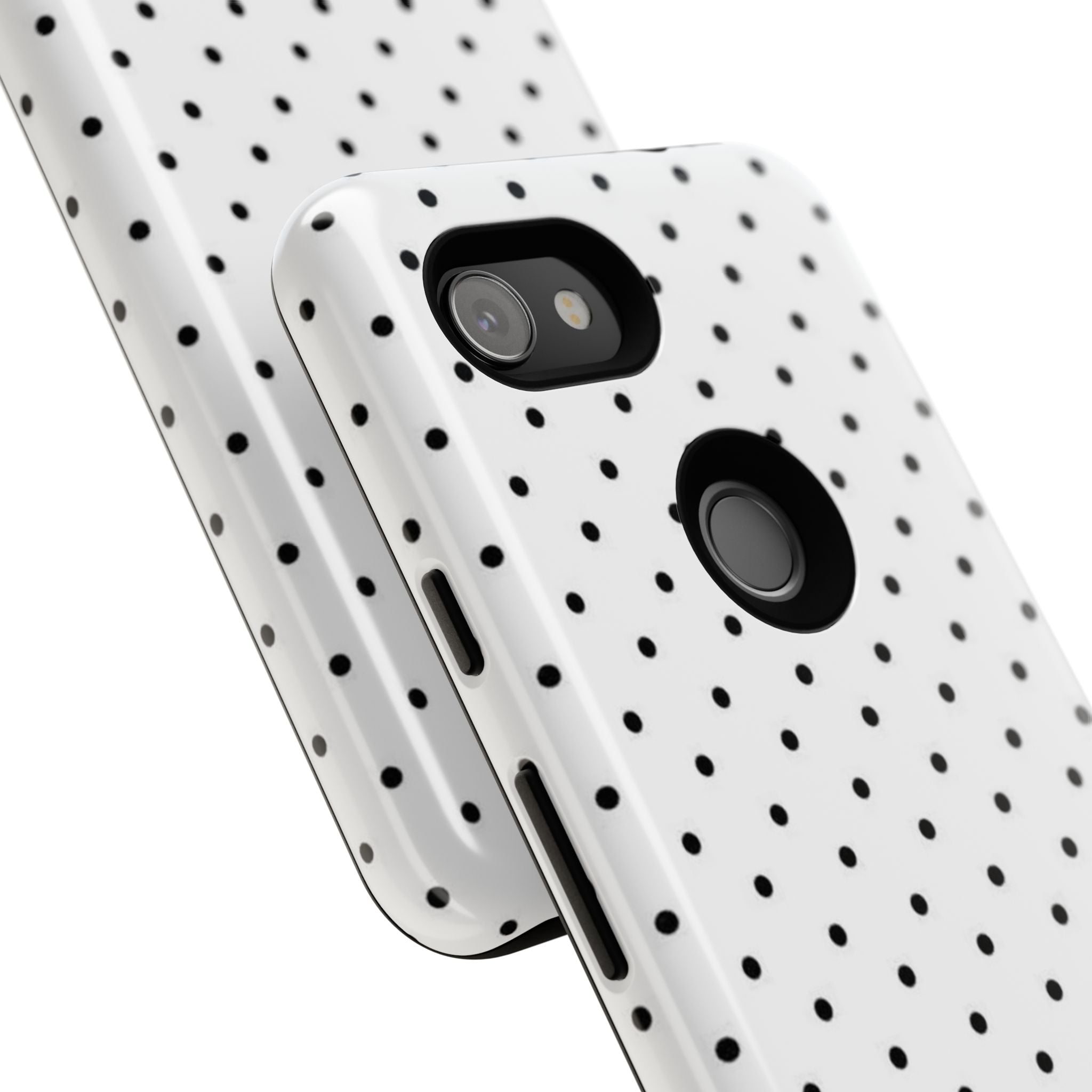 White & Black Polka Dot Phone Case