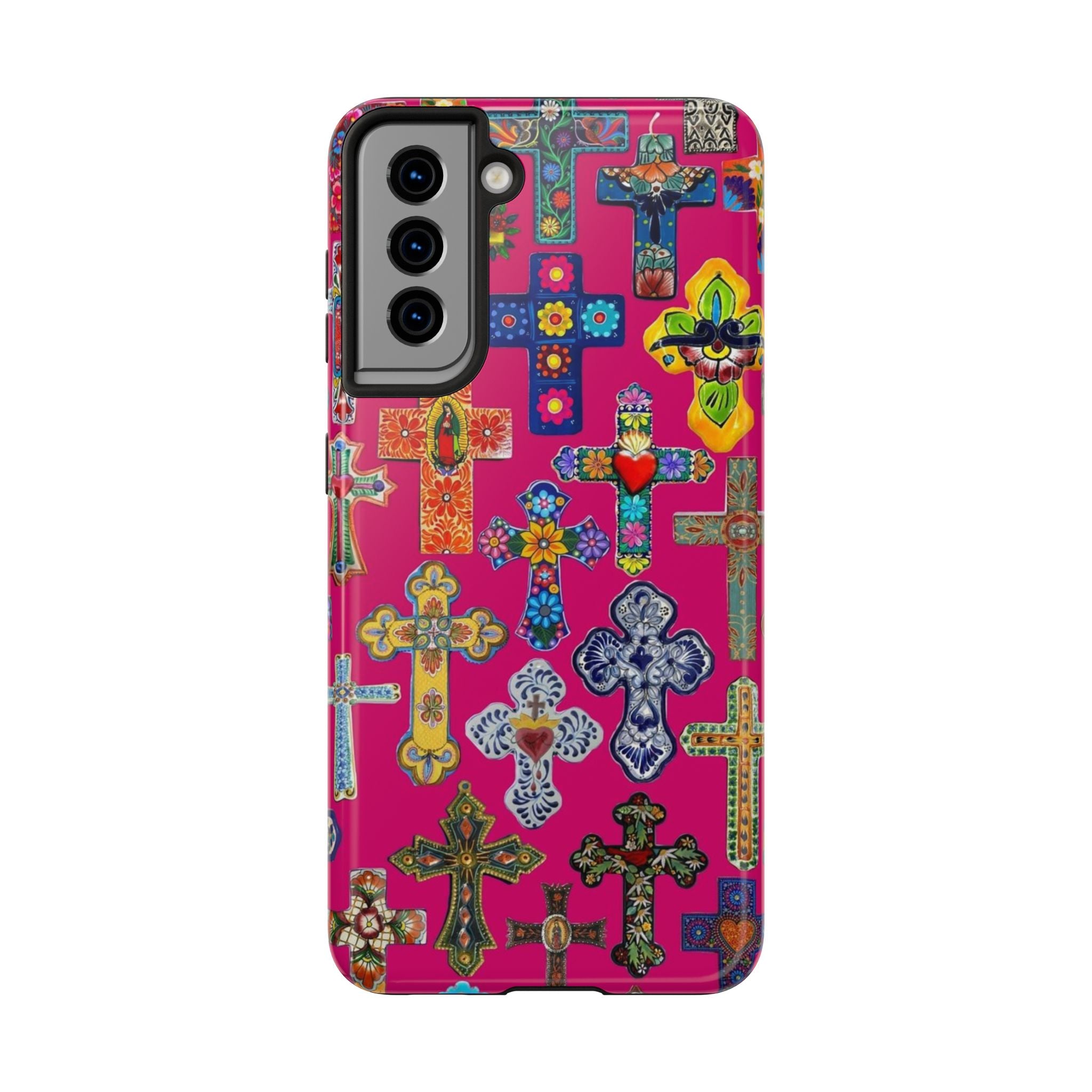 Pink Cross Phone Case