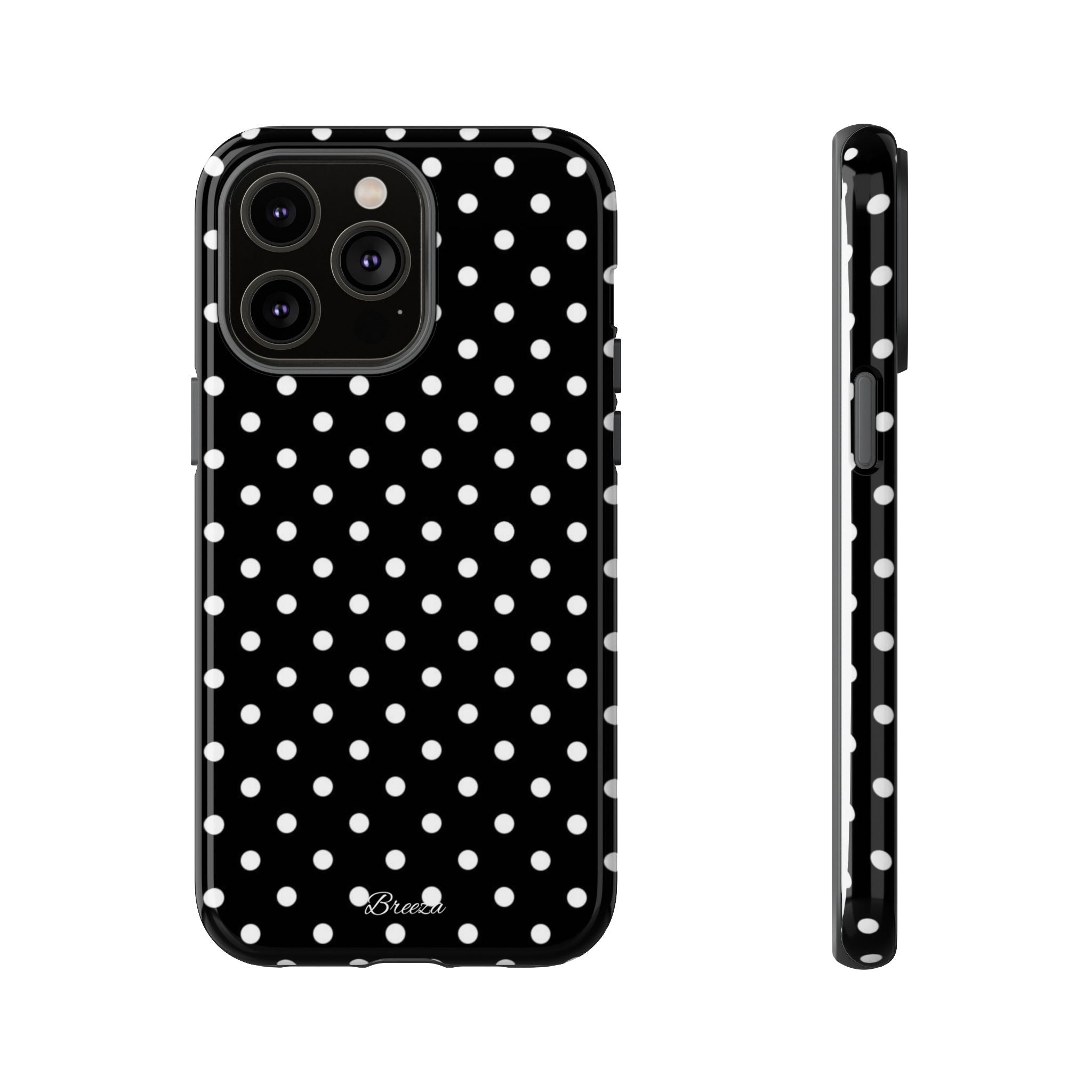 Black & White Polka Dot Phone Case