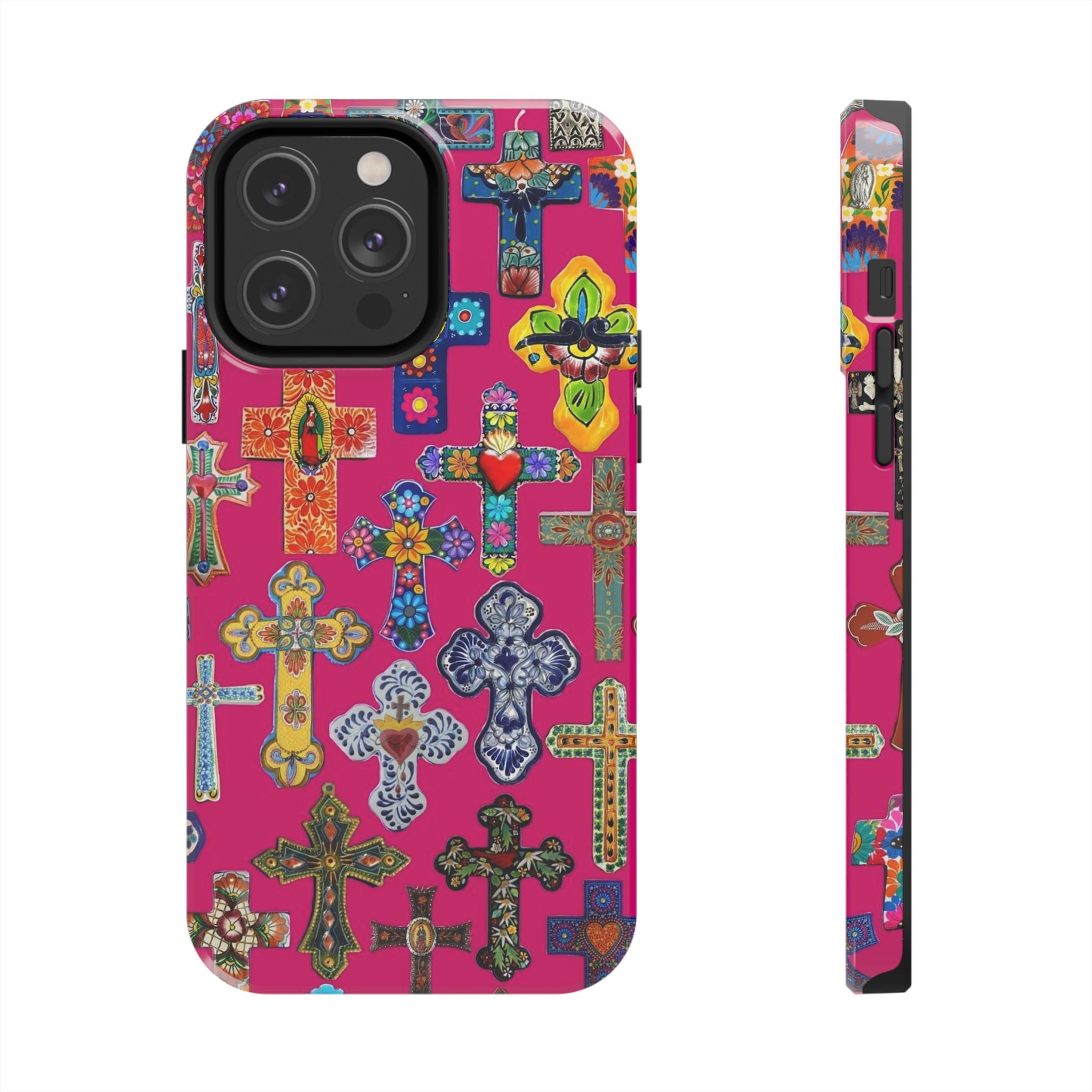 Pink Cross Phone Case