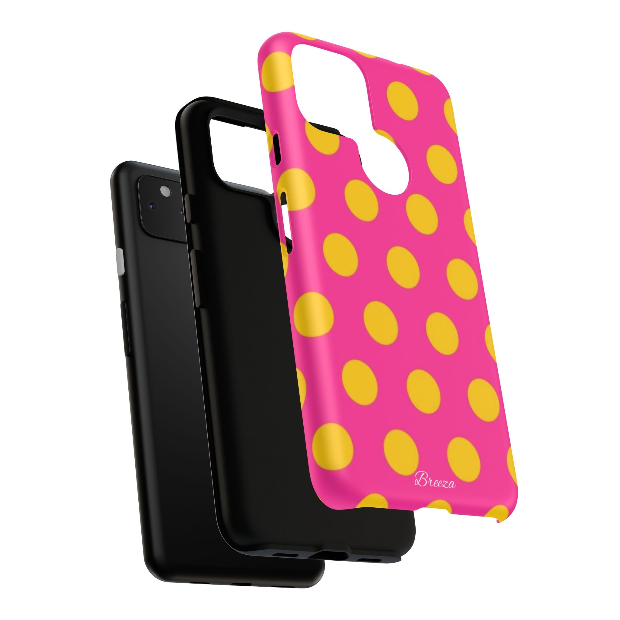 Pink & Yellow Dot Phone Case