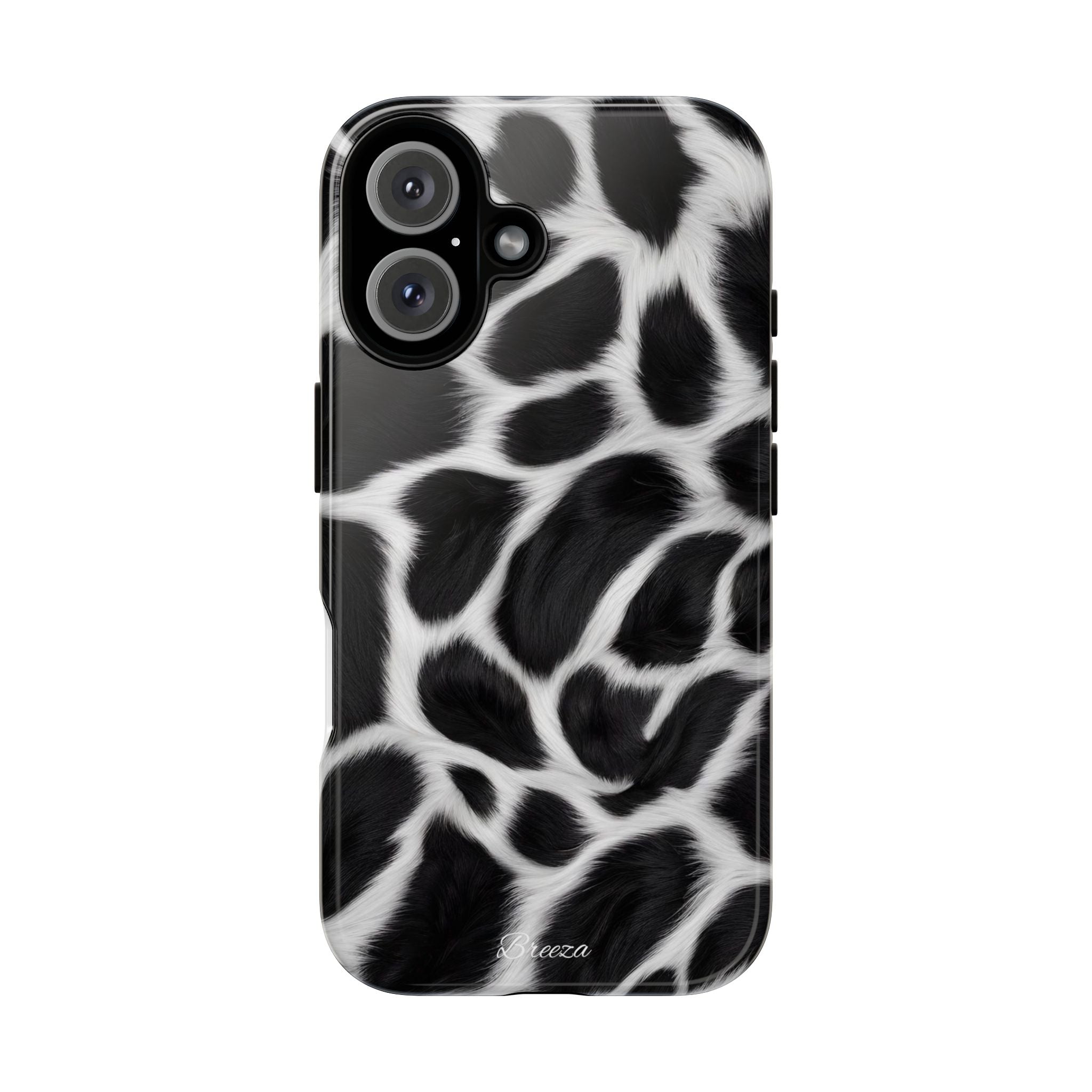 Furry Cow Print Phone Case