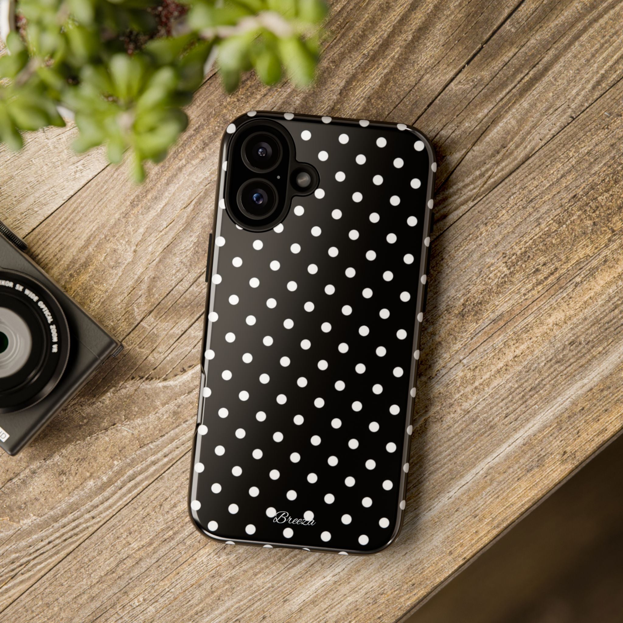 Black & White Polka Dot Phone Case