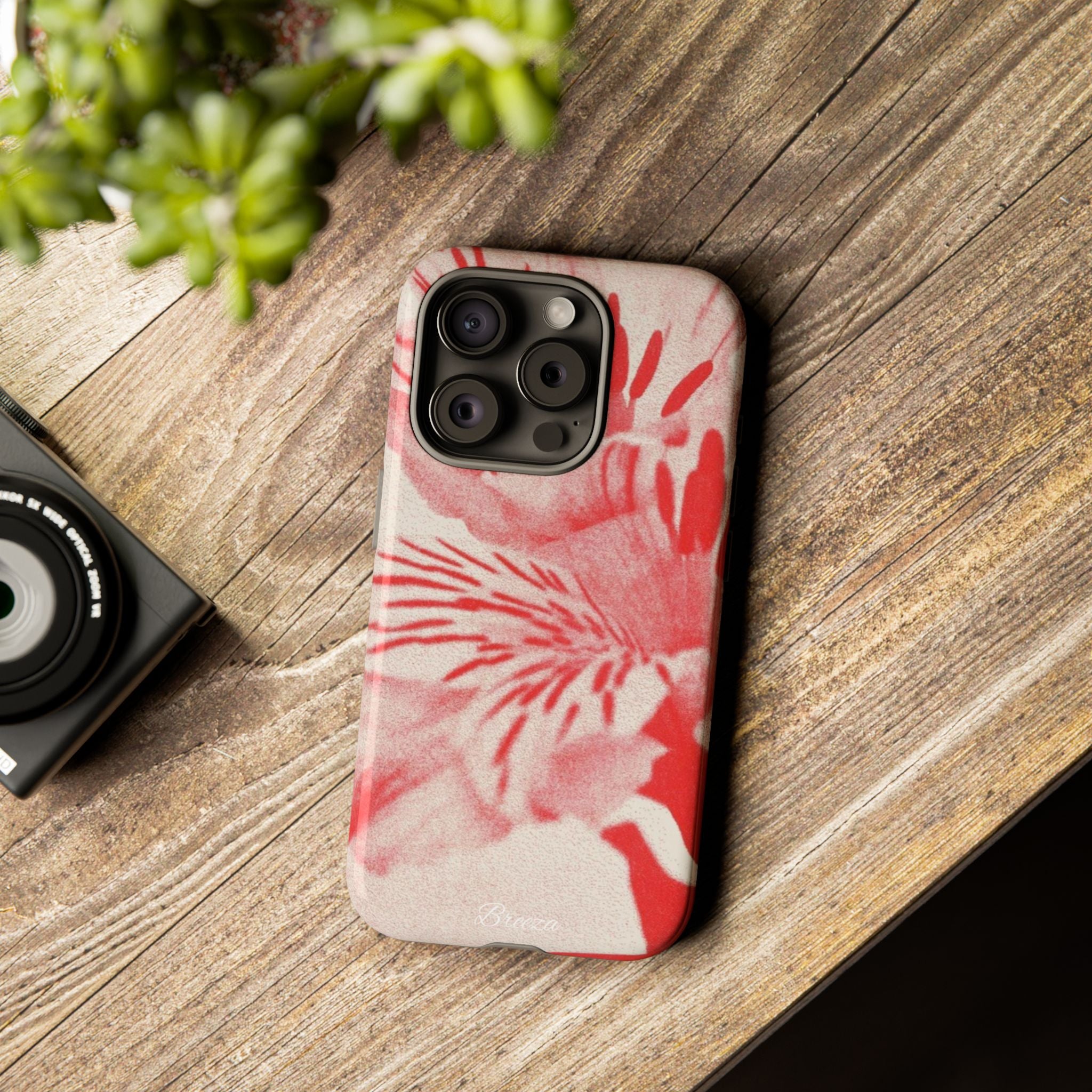 Red Floral Phone Case