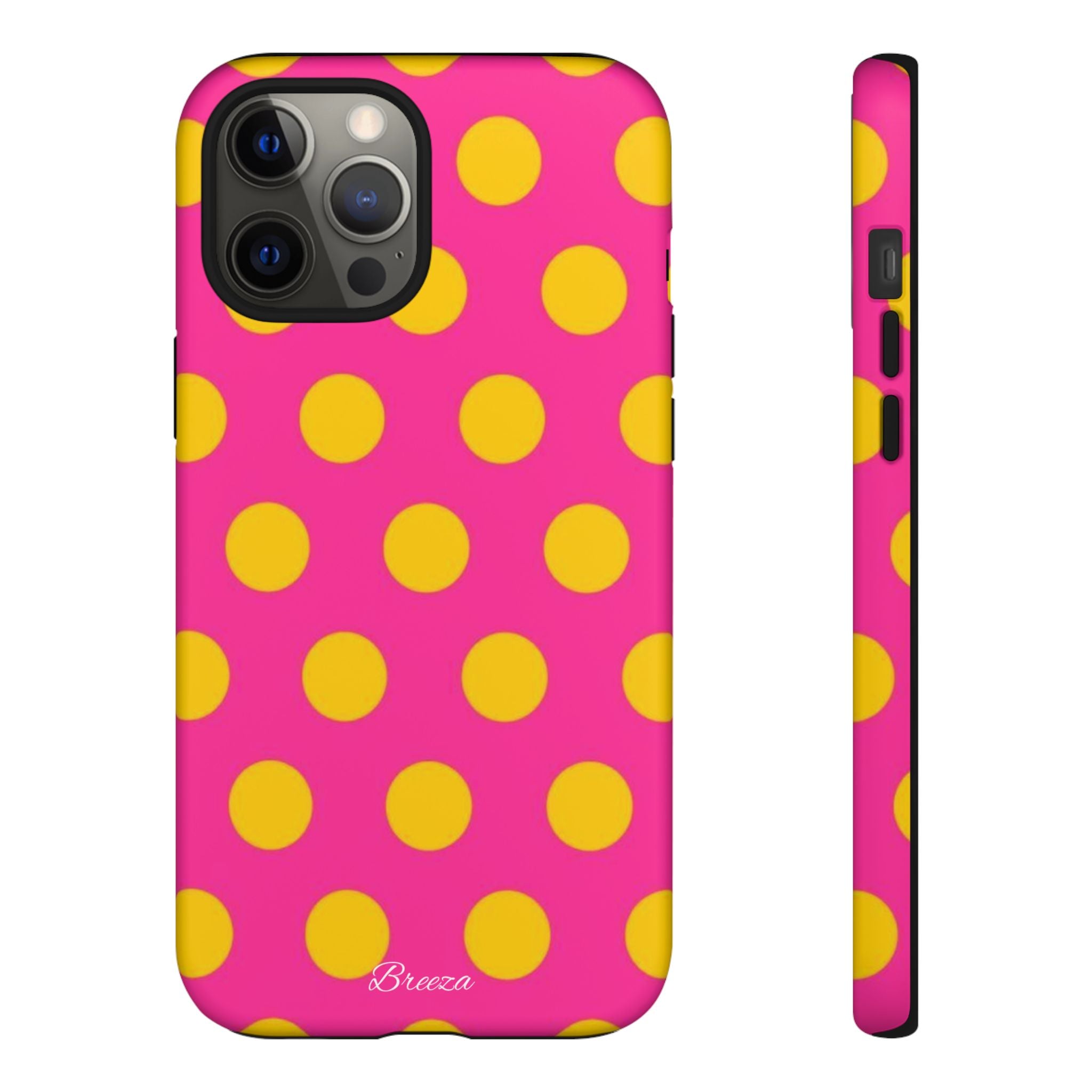 Pink & Yellow Dot Phone Case