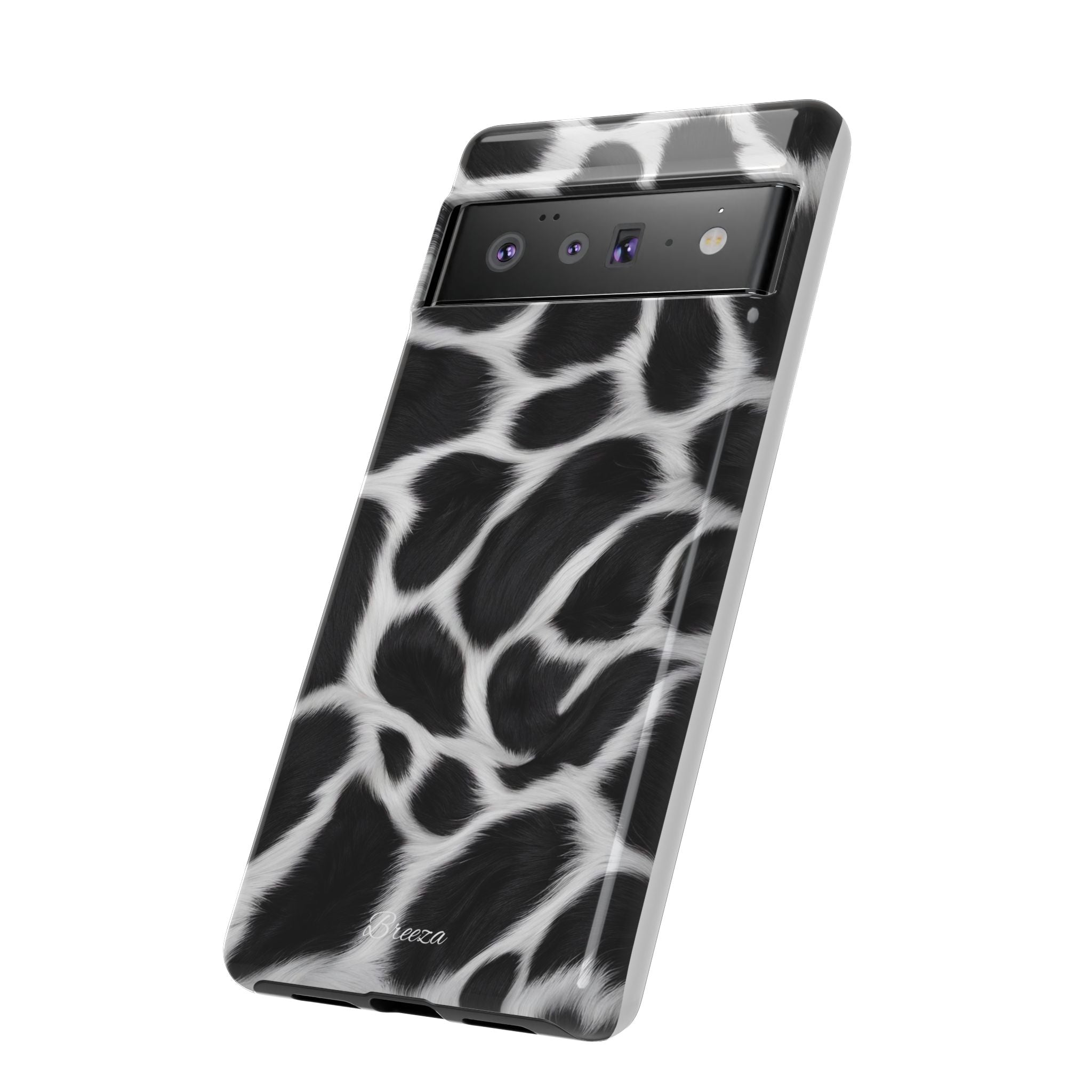 Furry Cow Print Phone Case