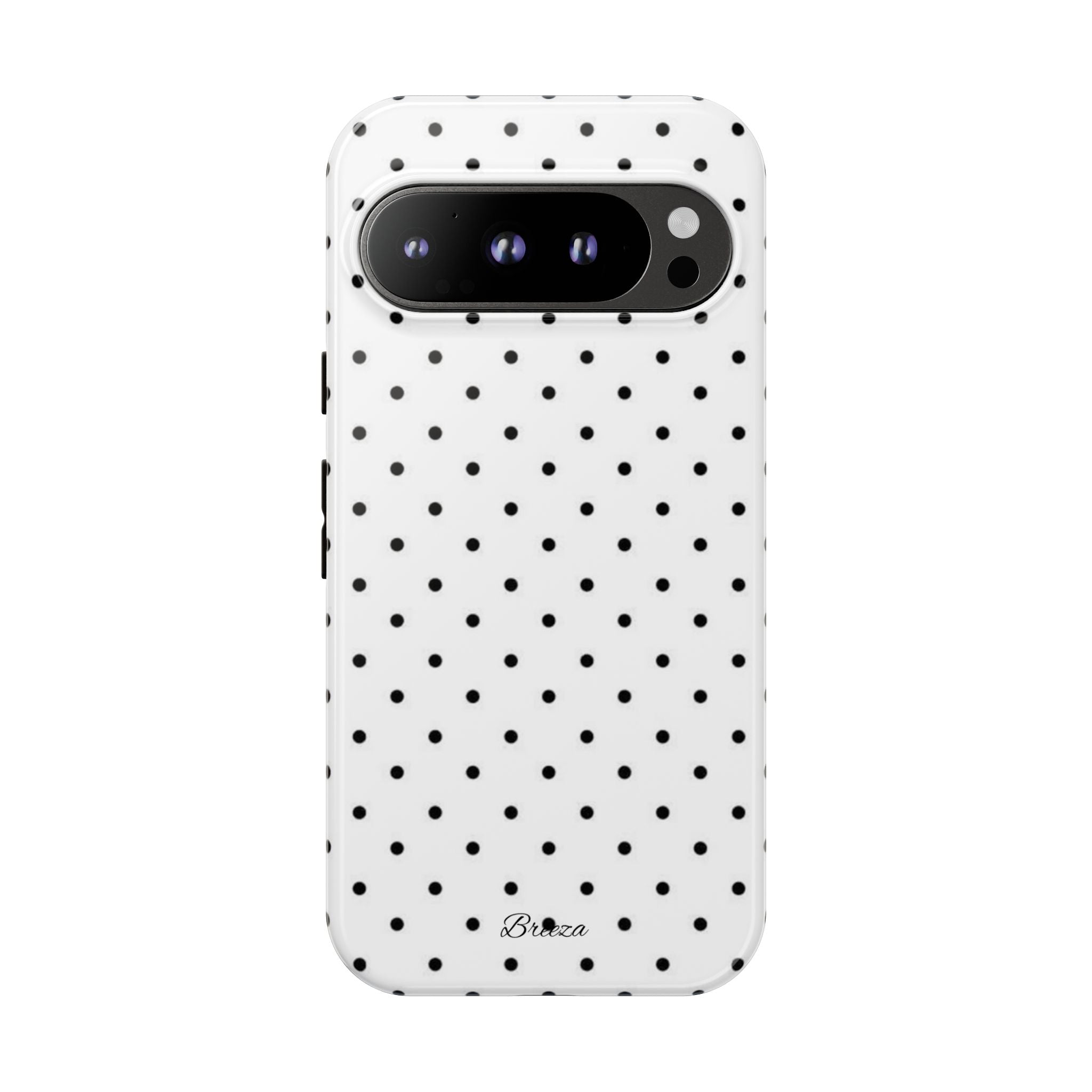 White & Black Polka Dot Phone Case