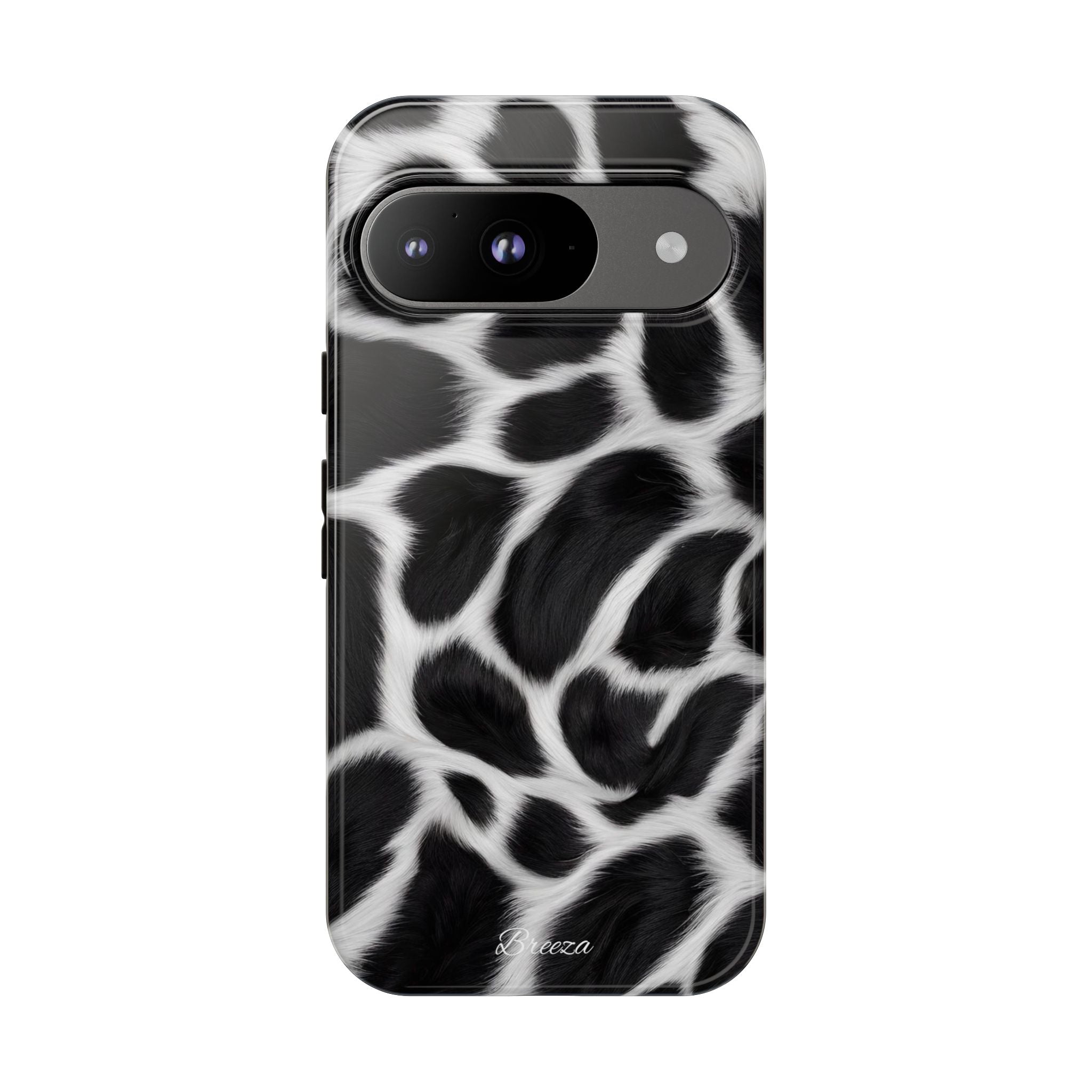 Furry Cow Print Phone Case