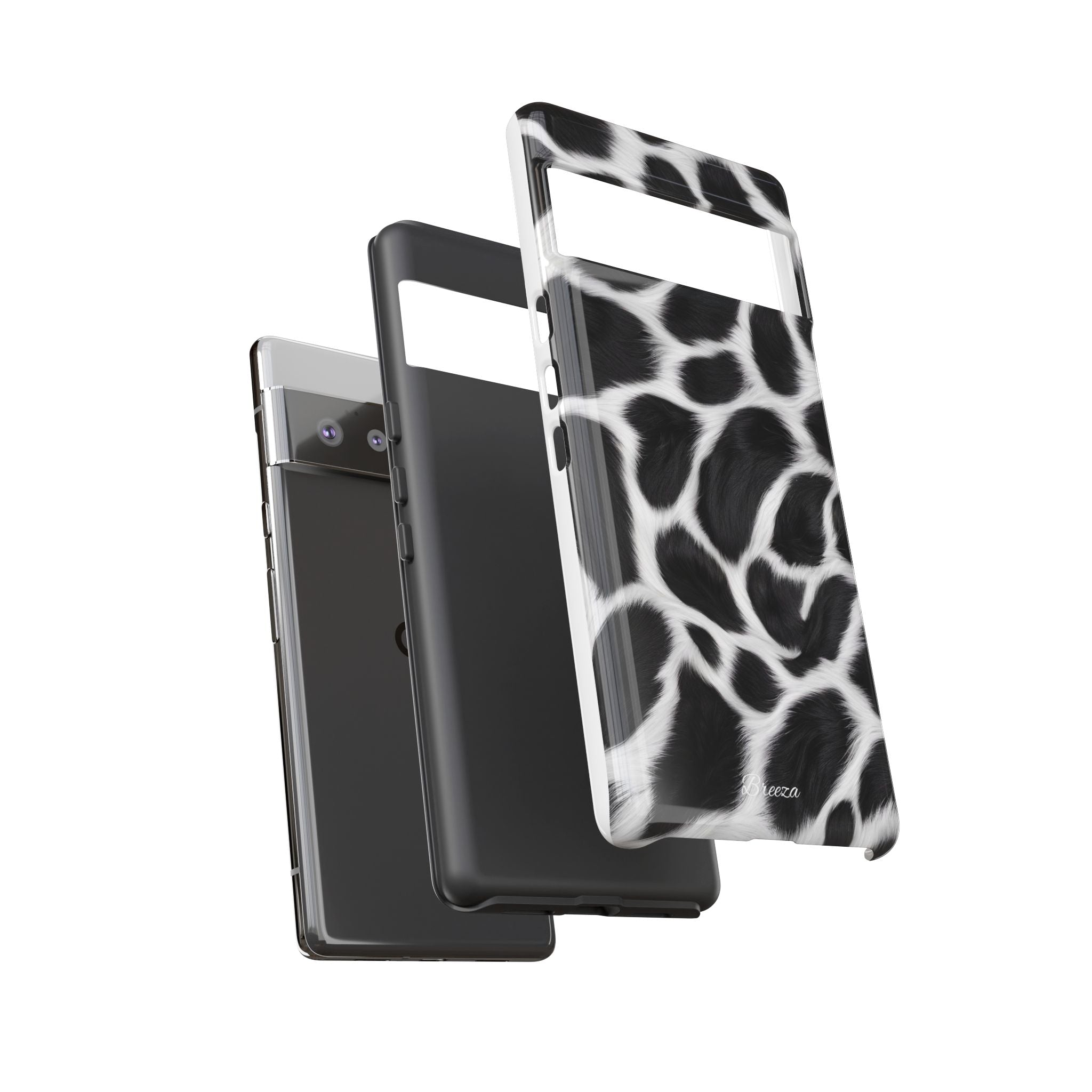 Furry Cow Print Phone Case