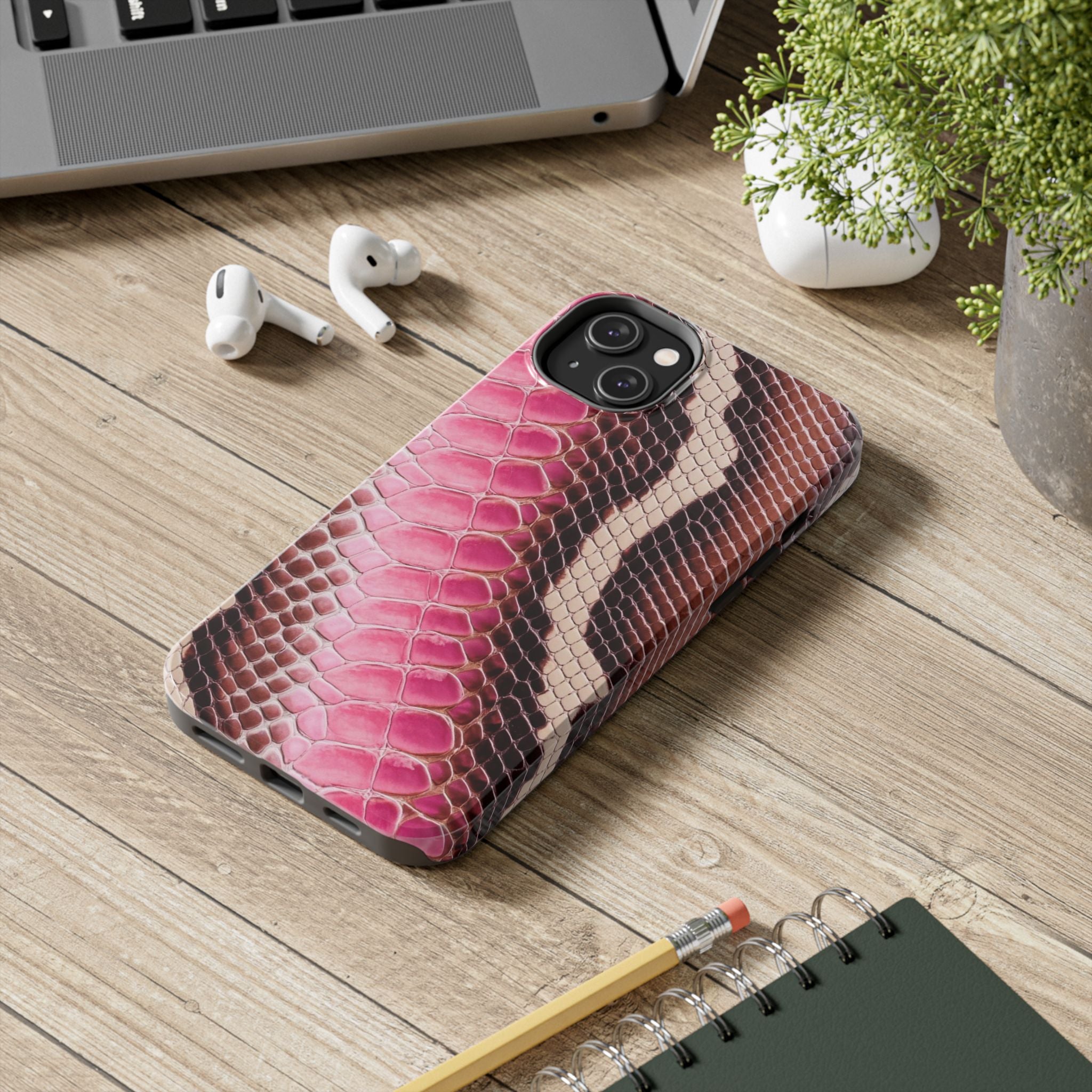 Stylish Snake Print Phone Case