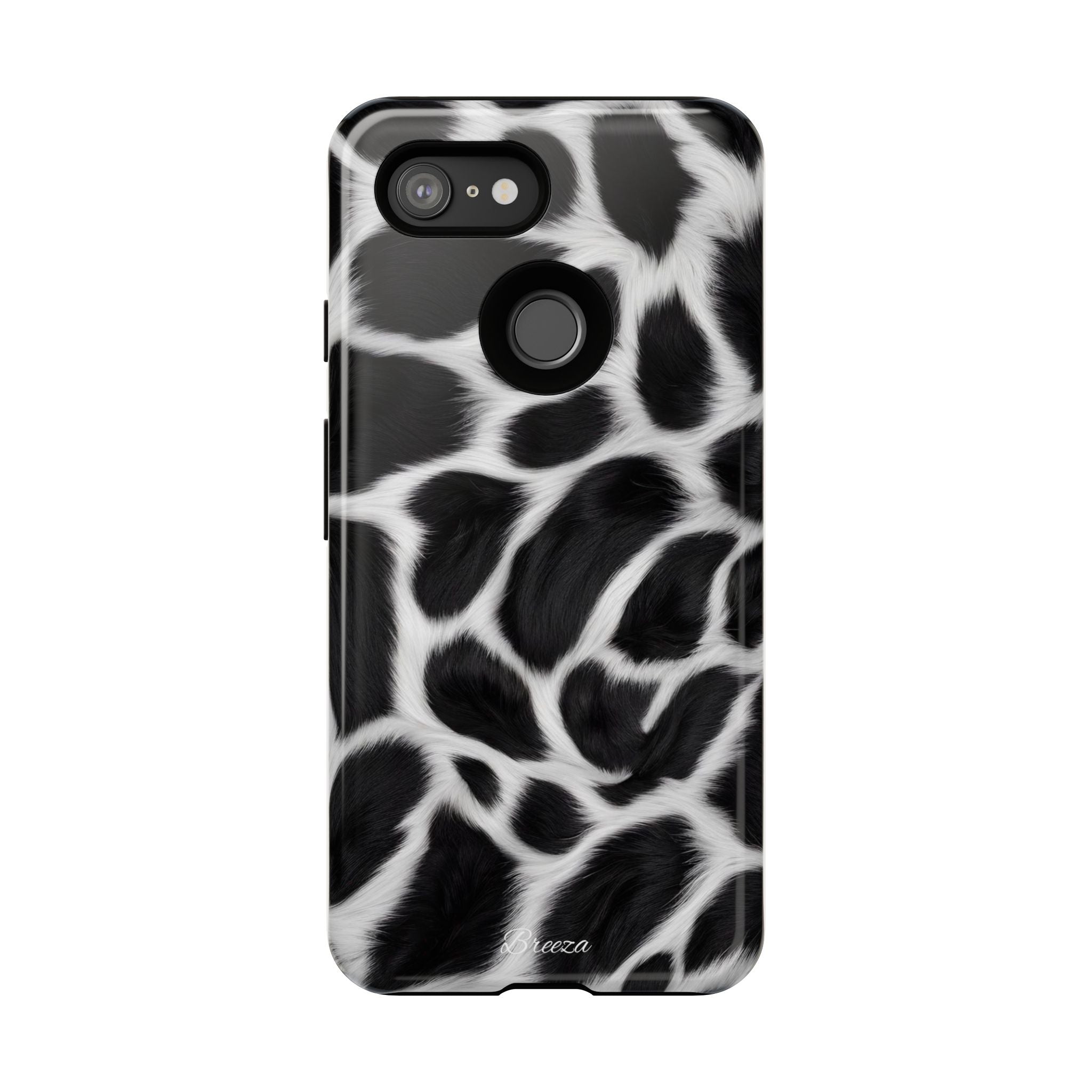 Furry Cow Print Phone Case