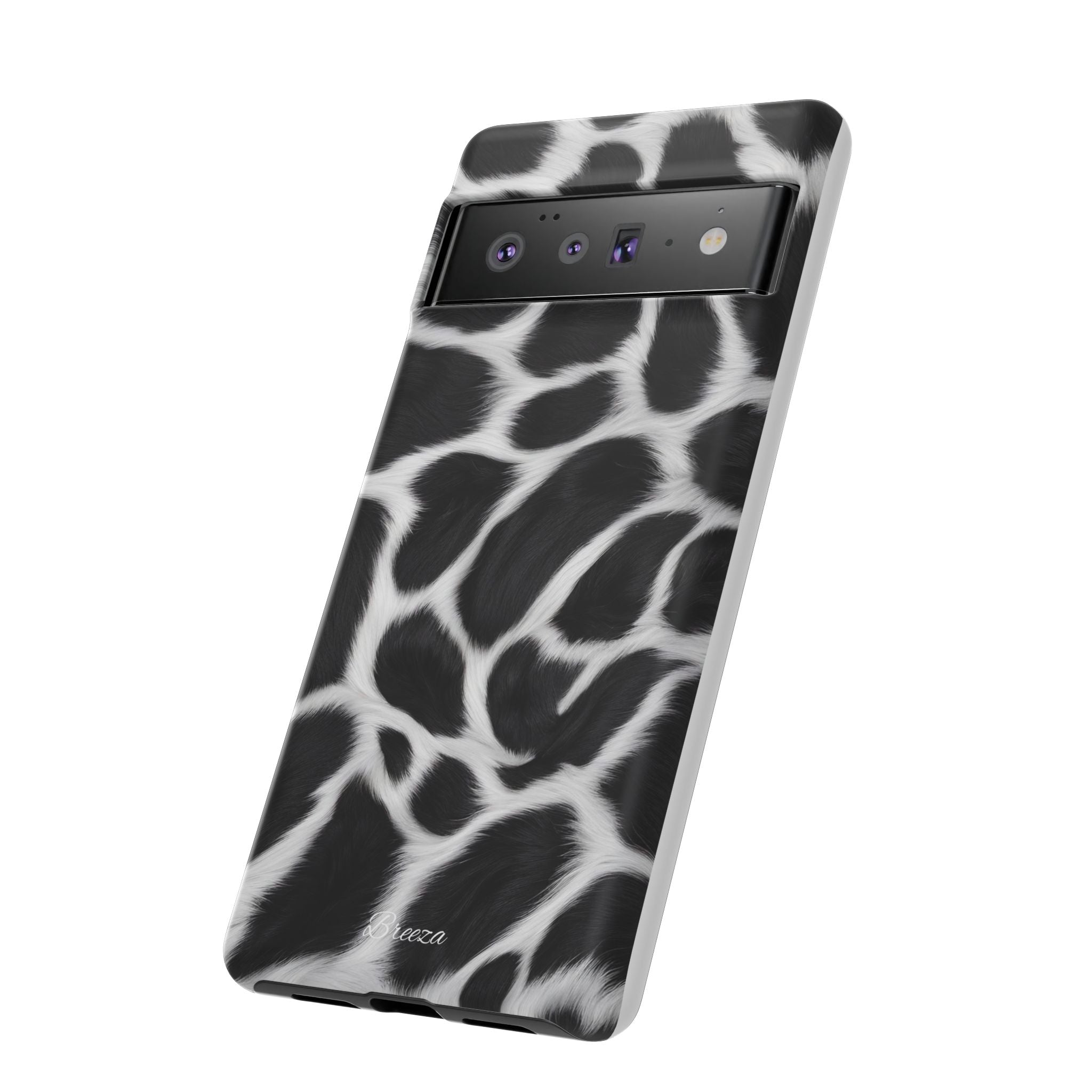 Furry Cow Print Phone Case