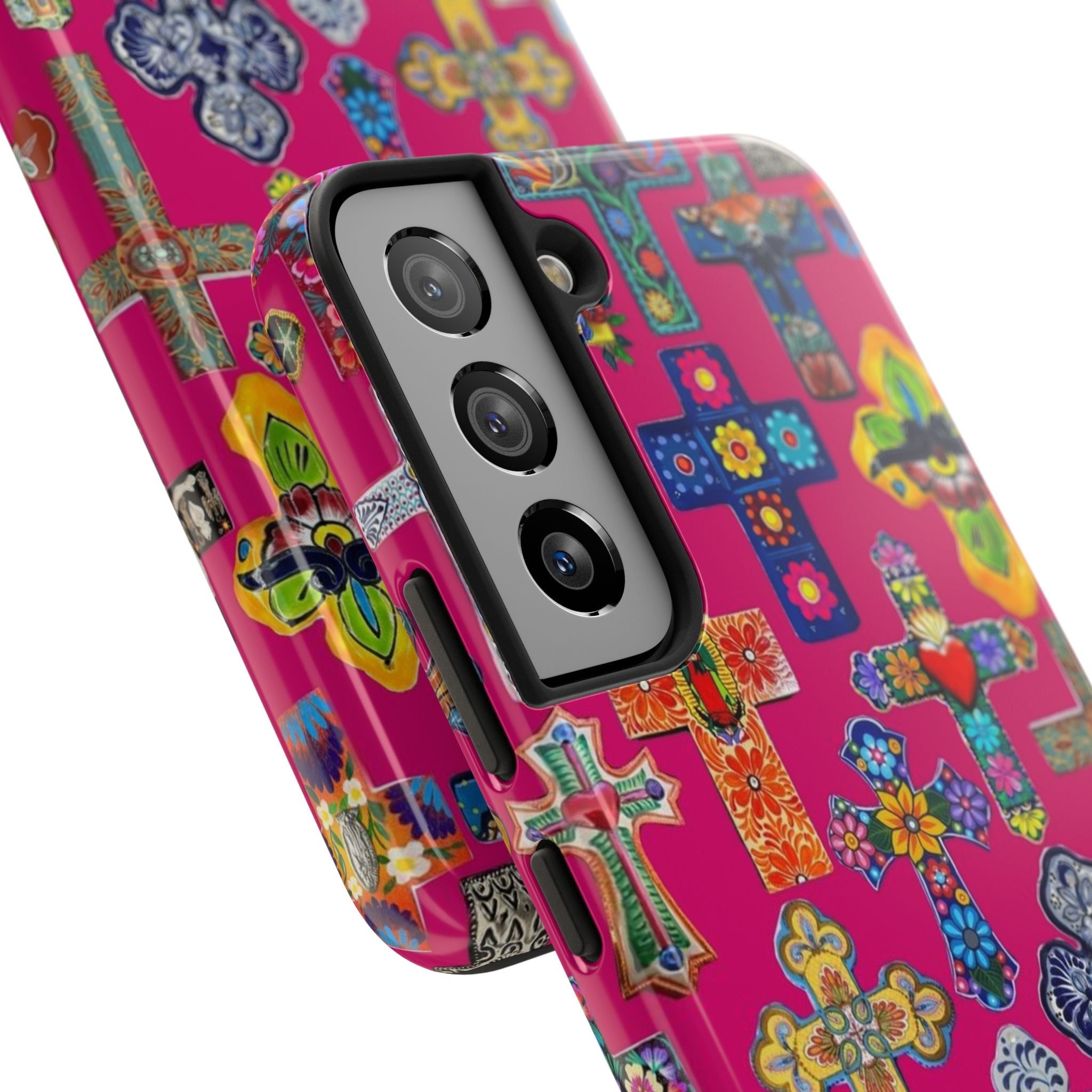 Pink Cross Phone Case