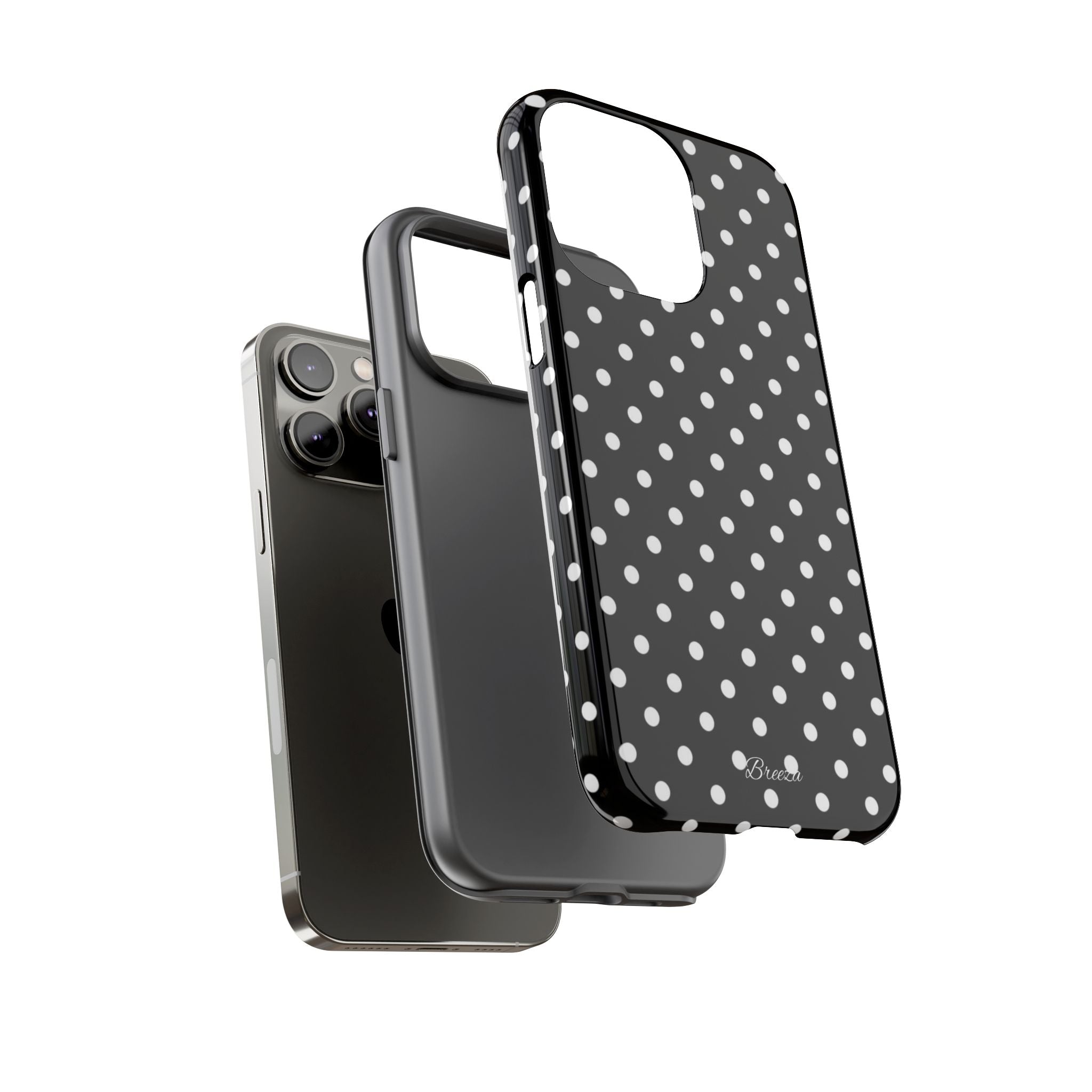 Black & White Polka Dot Phone Case