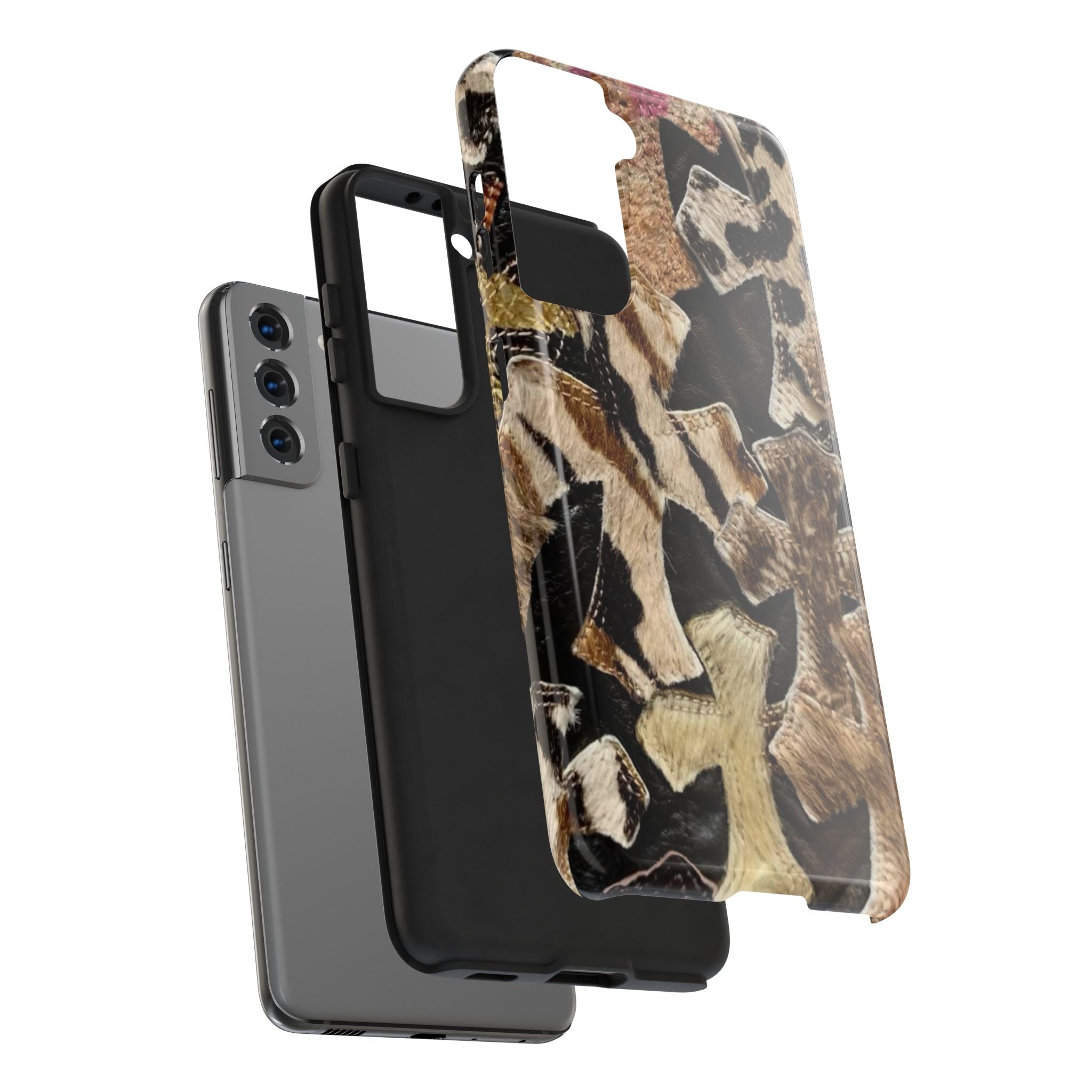 Chrome Heart Inspired Print Phone Case