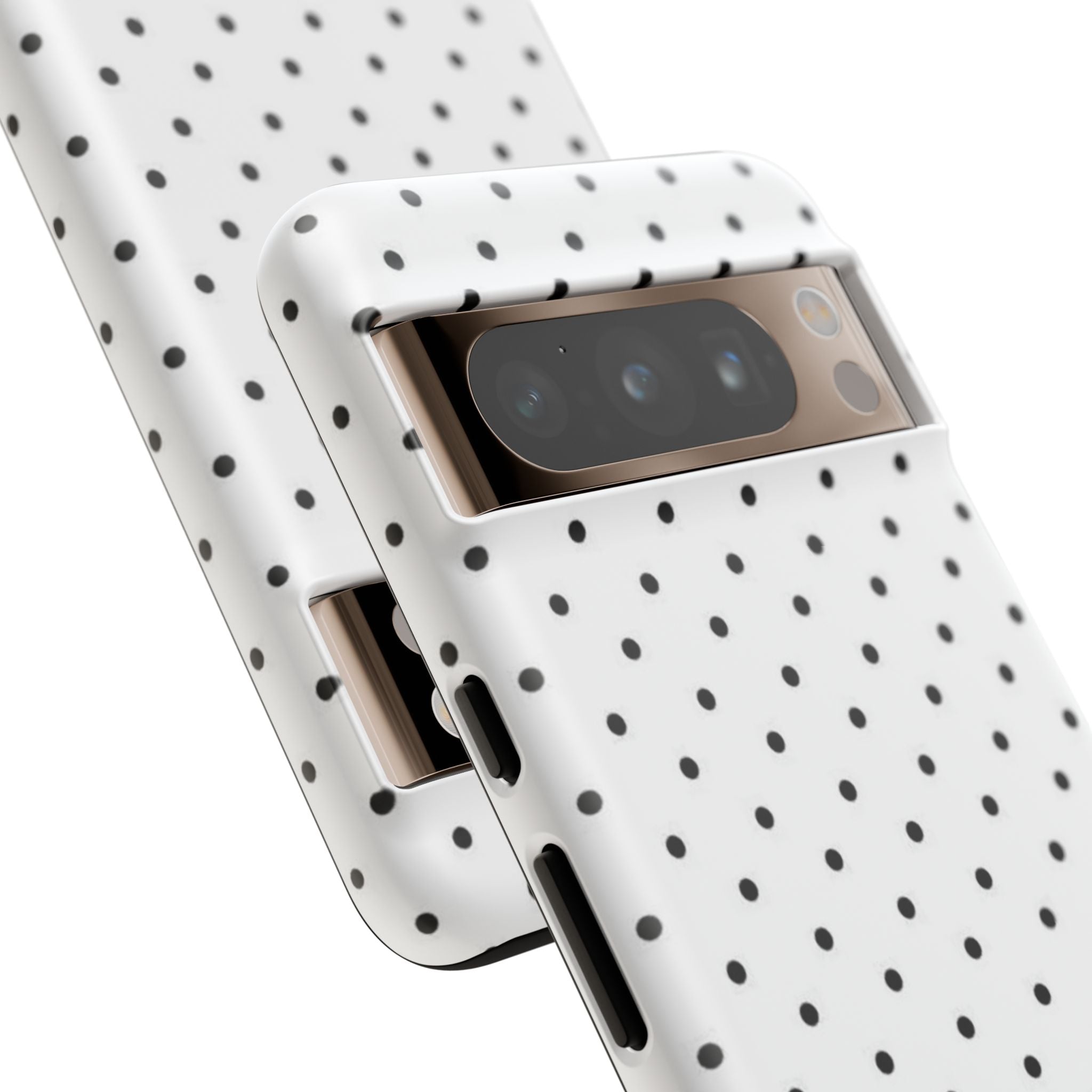 White & Black Polka Dot Phone Case