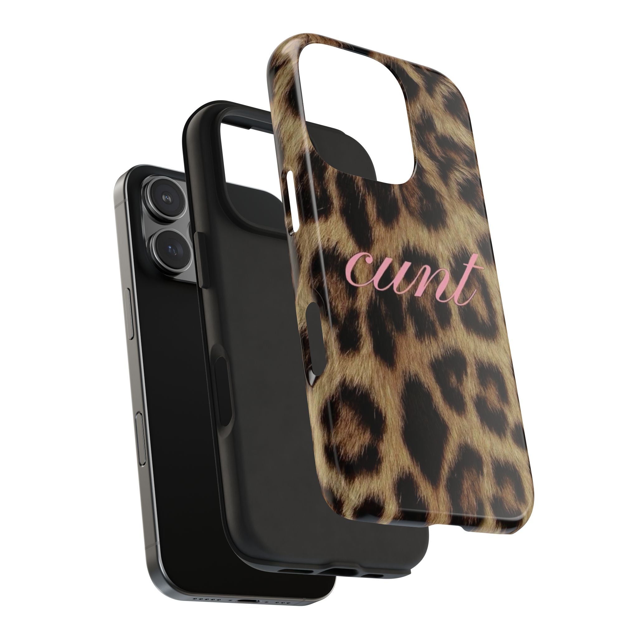 Cunt Leopard Print Phone Case