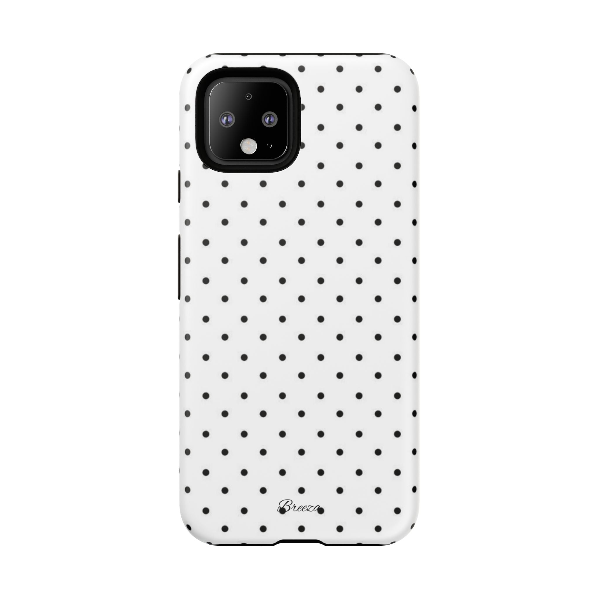 White & Black Polka Dot Phone Case