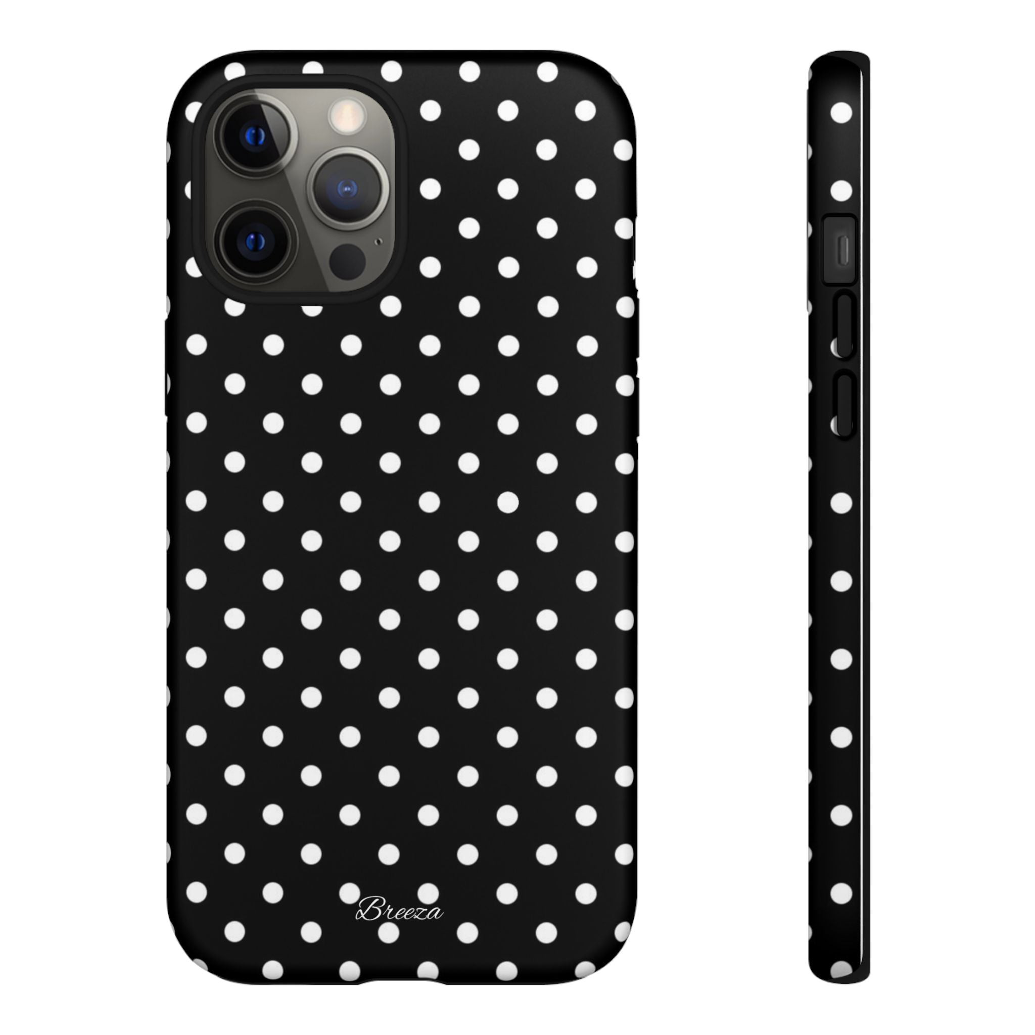 Black & White Polka Dot Phone Case