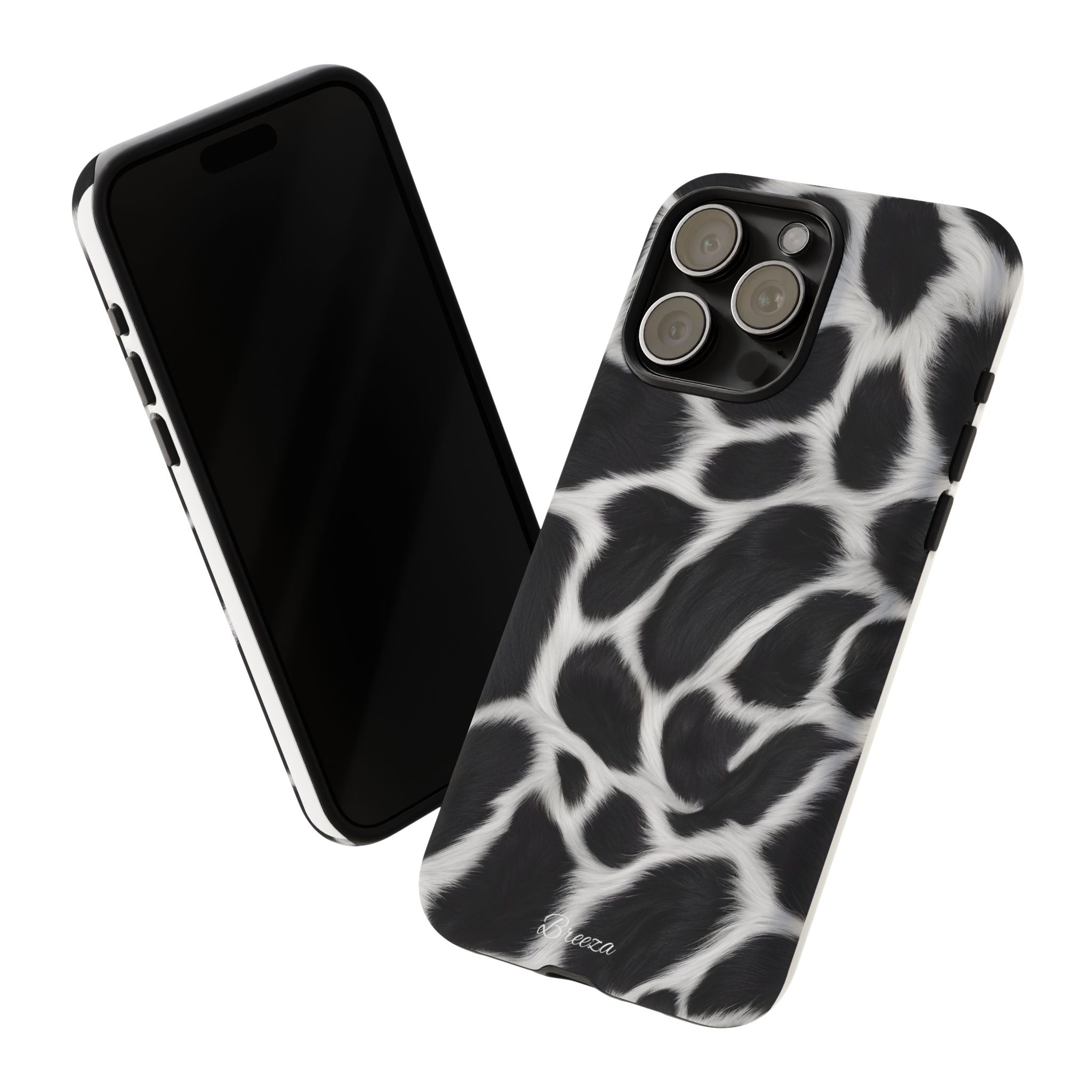 Furry Cow Print Phone Case