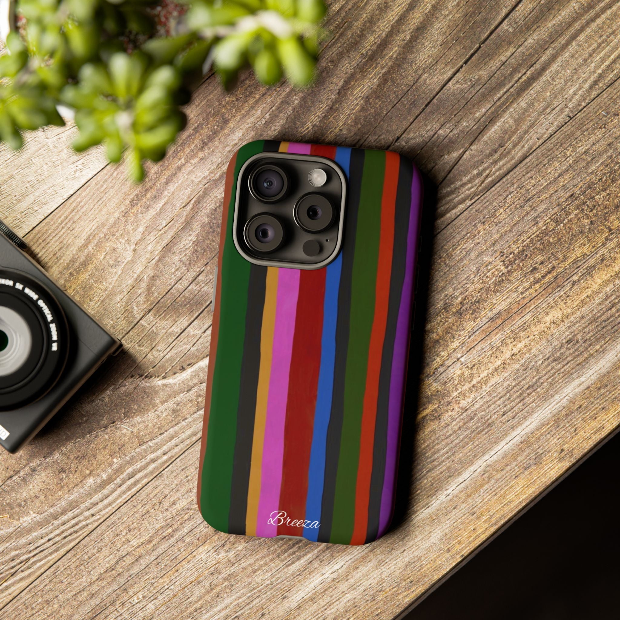 Colorful Striped Phone Case
