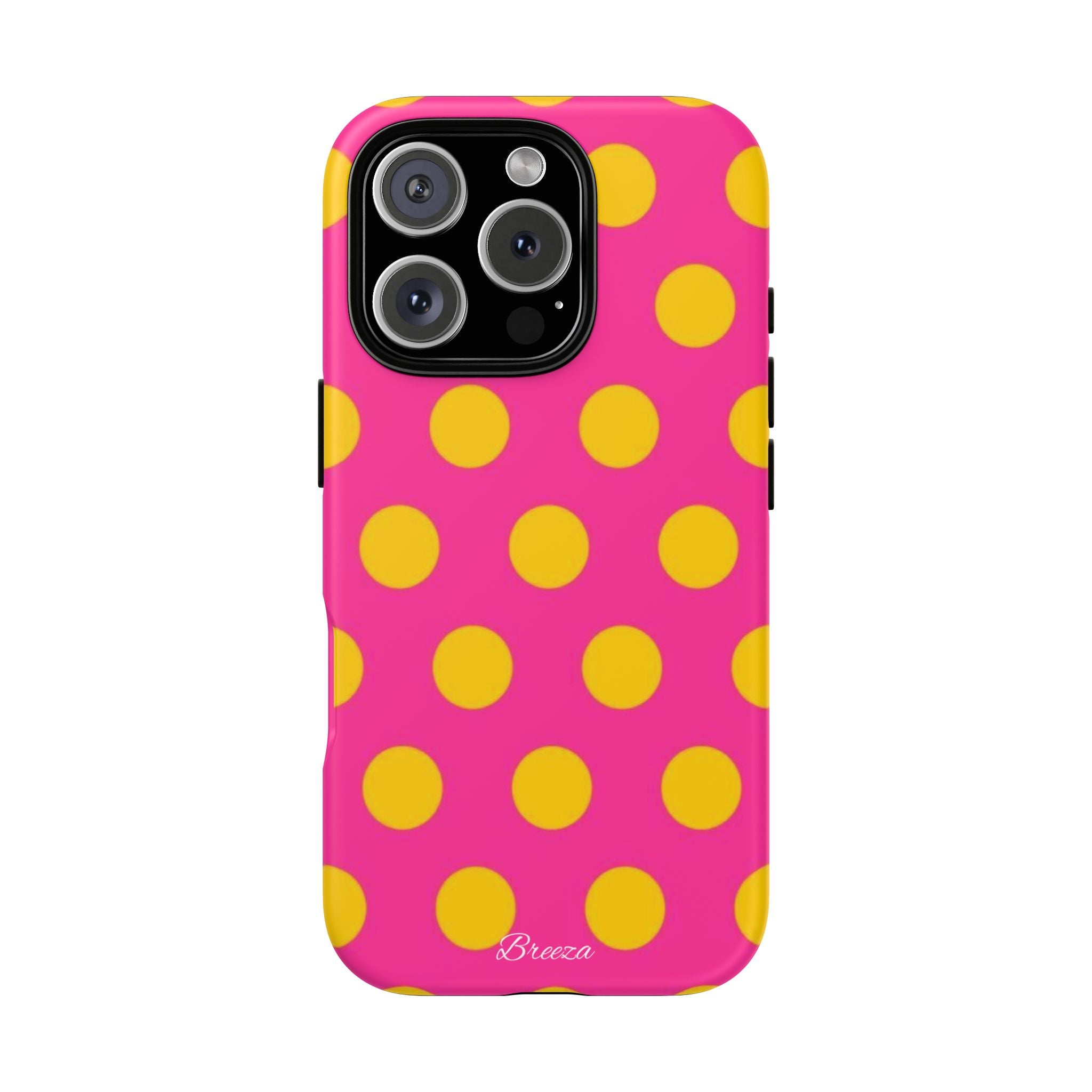 Pink & Yellow Dot Phone Case