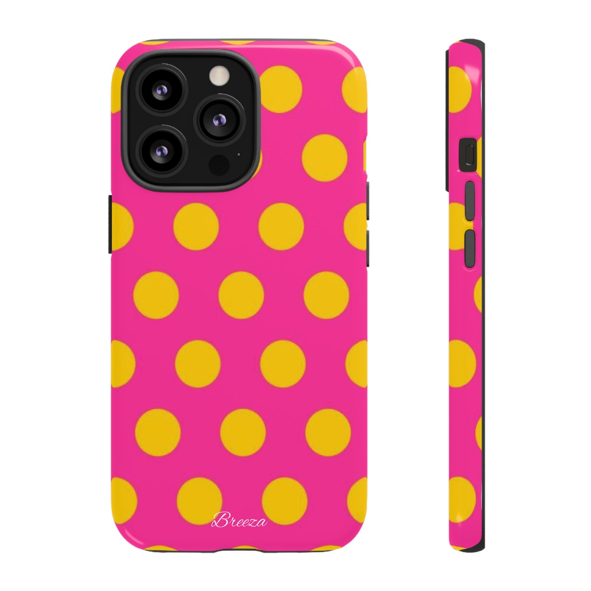 Pink & Yellow Dot Phone Case