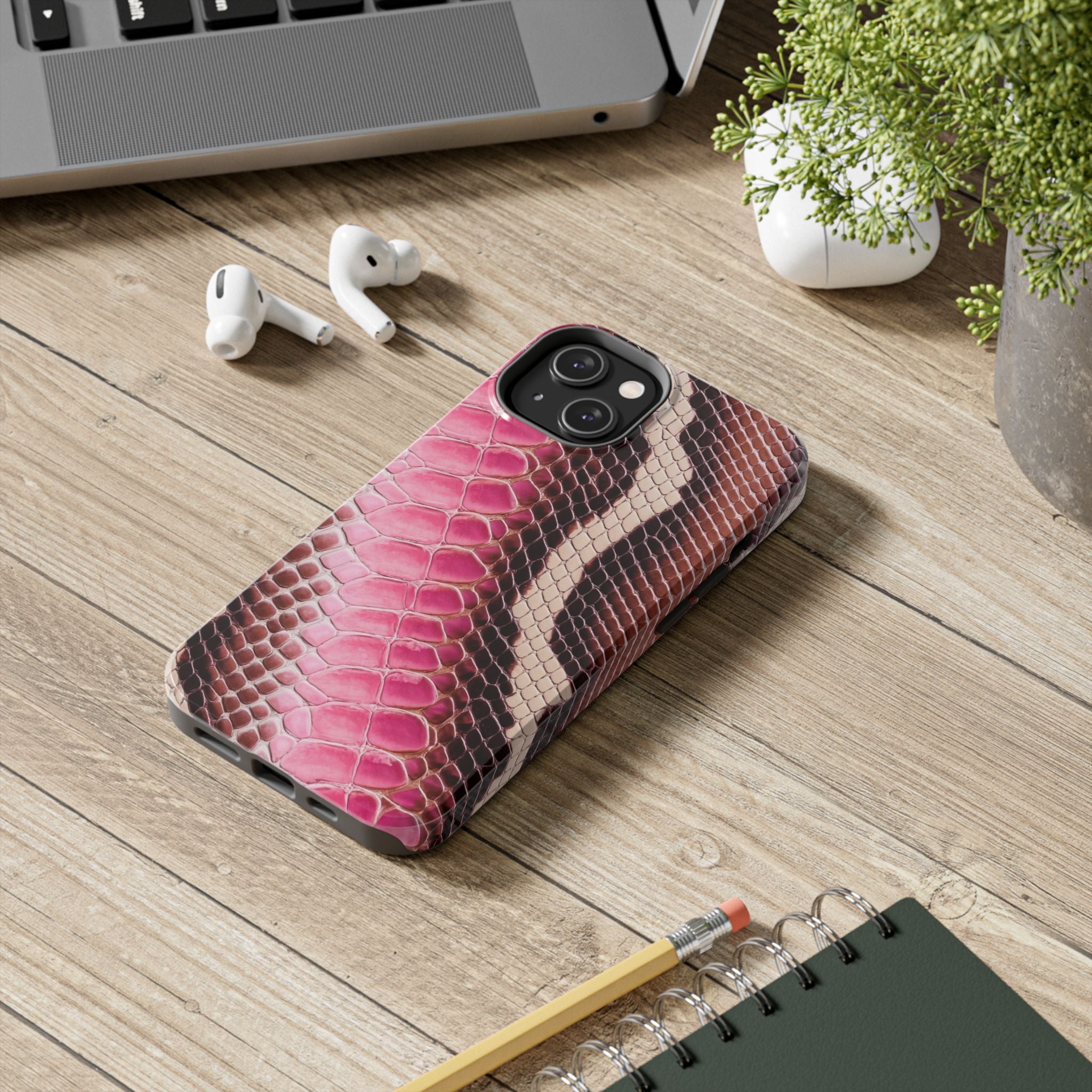 Stylish Snake Print Phone Case