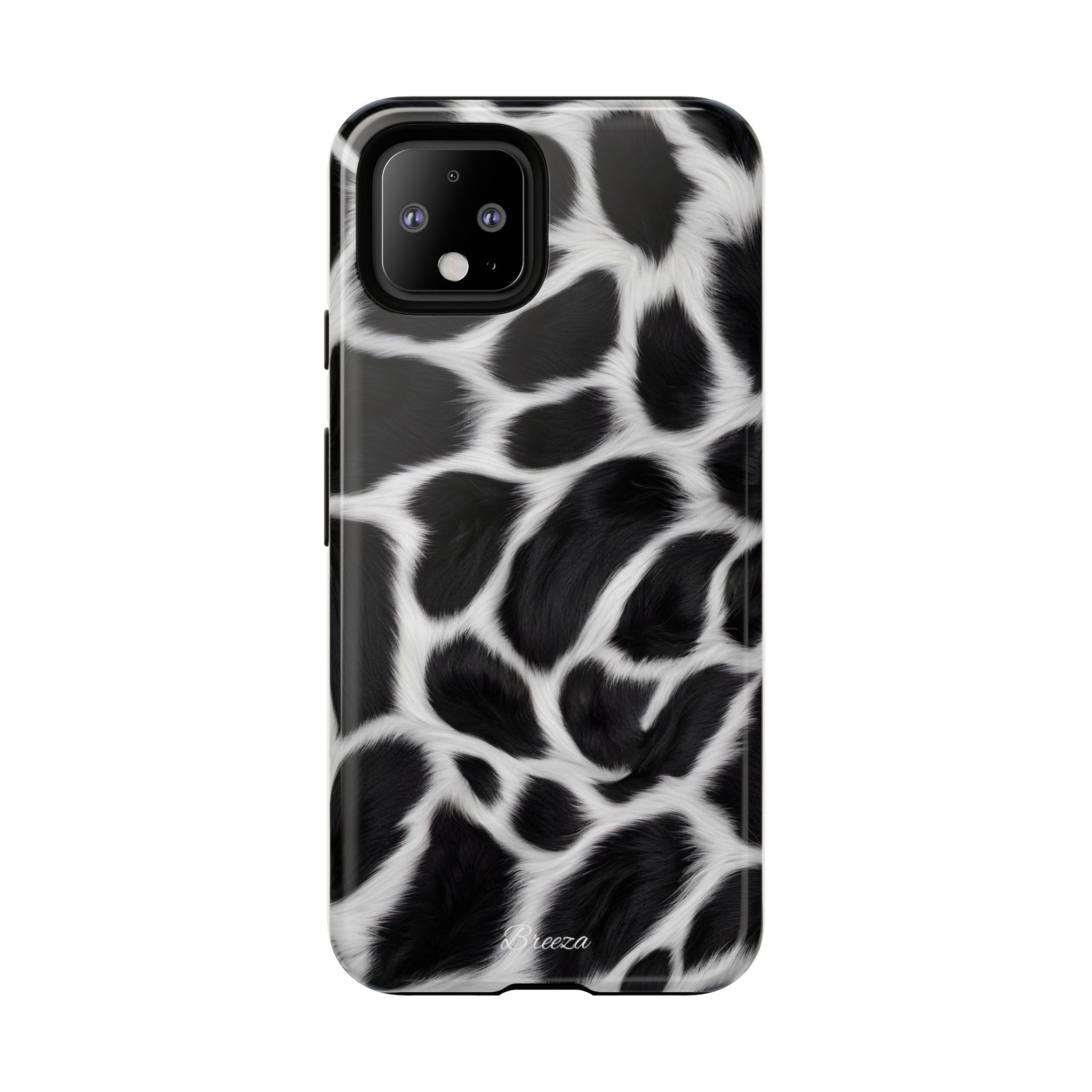 Furry Cow Print Phone Case