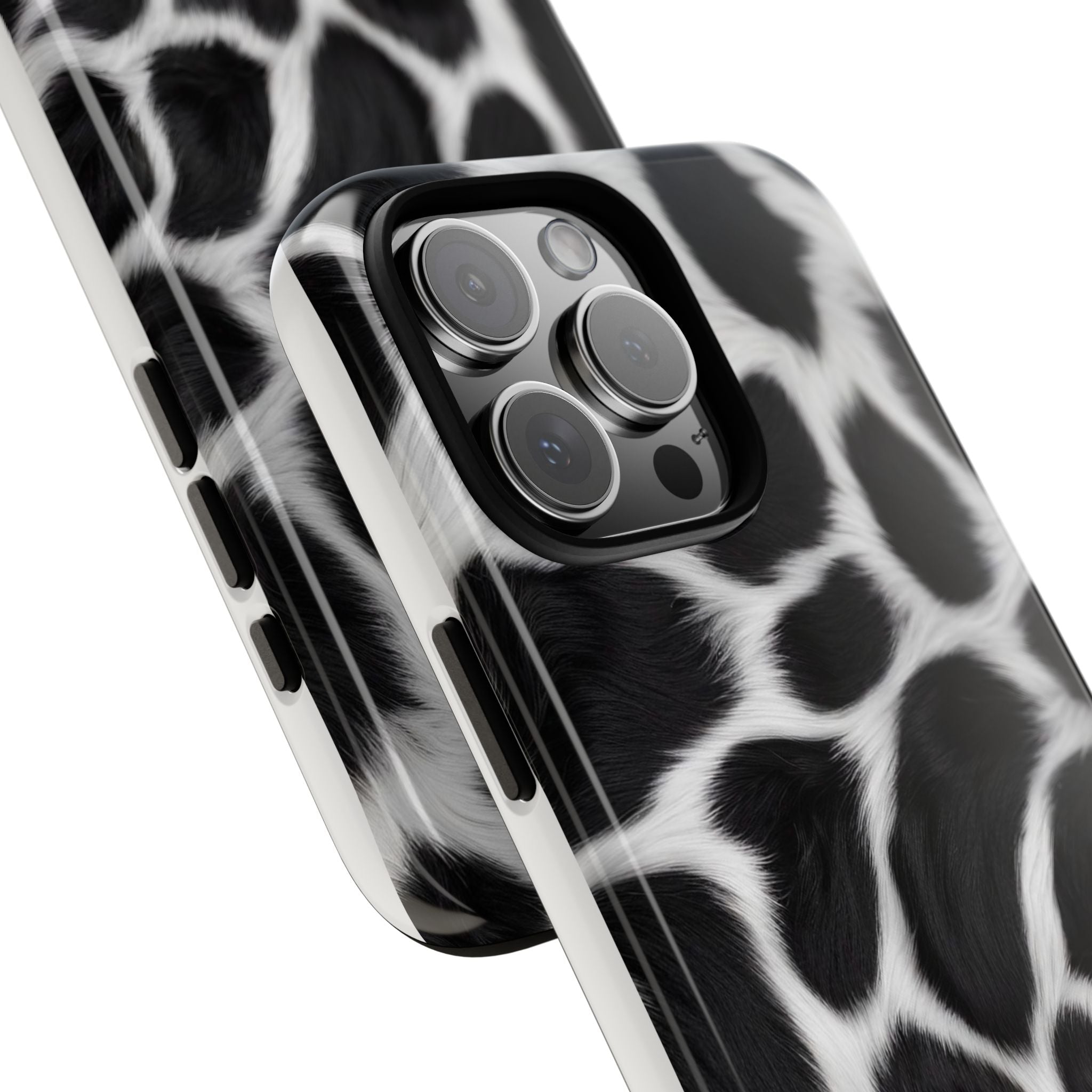 Furry Cow Print Phone Case