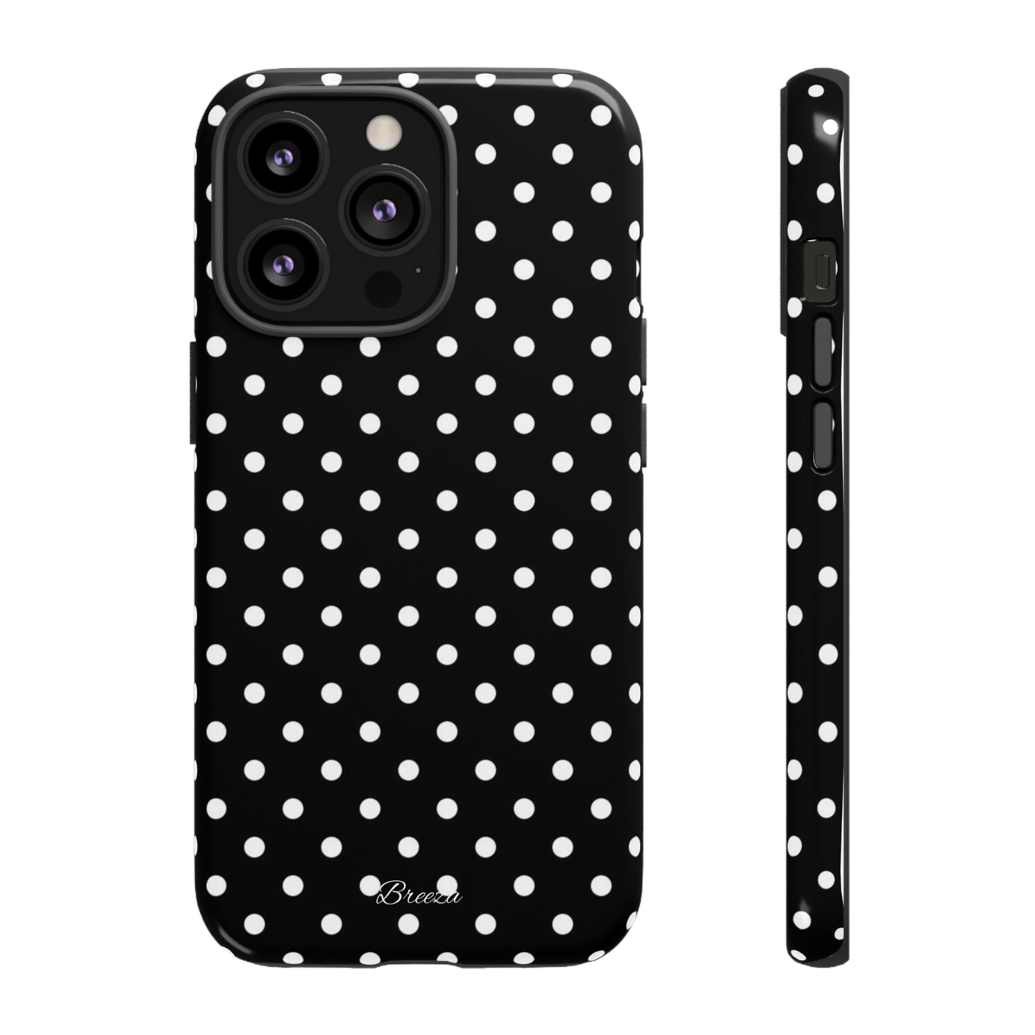 Black & White Polka Dot Phone Case