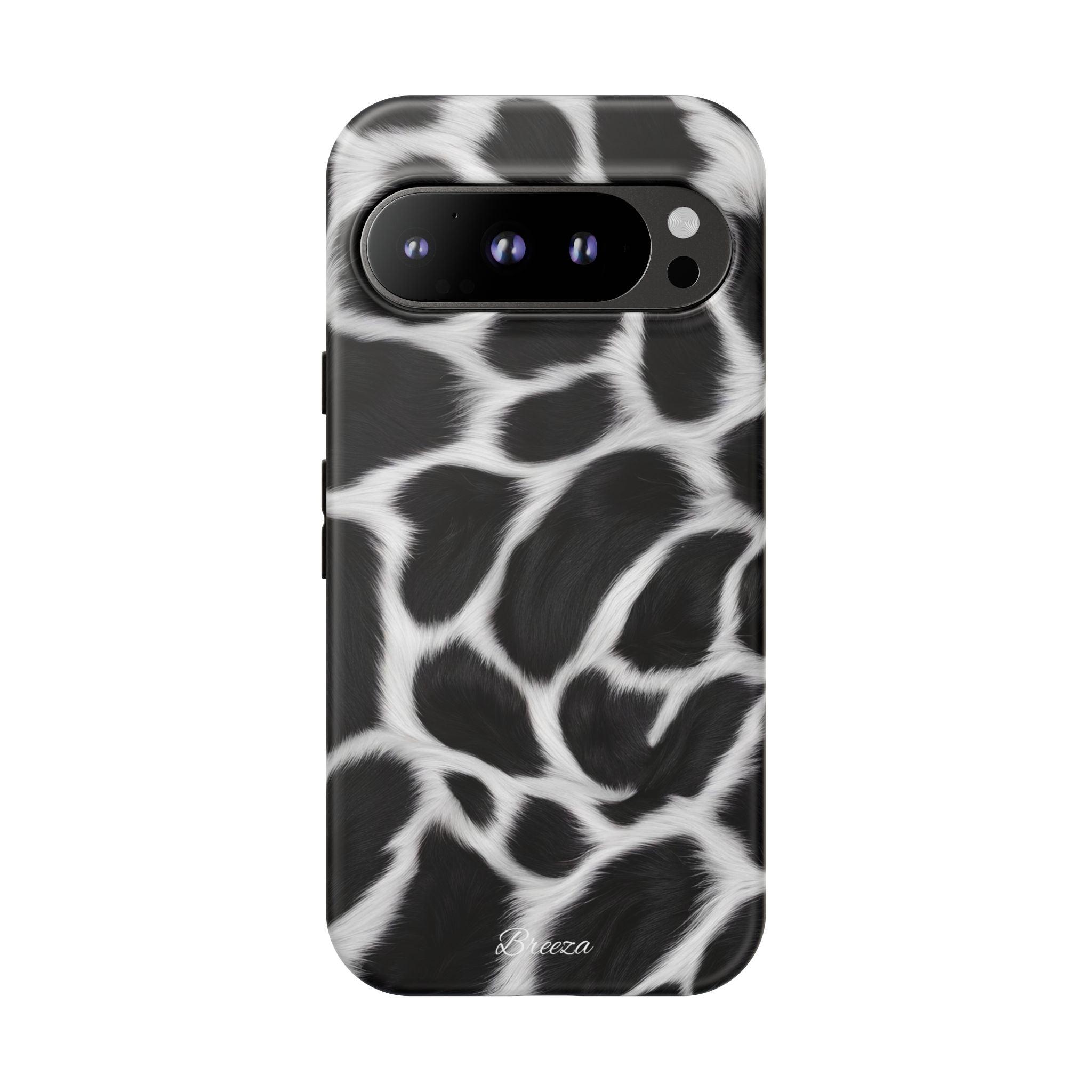 Furry Cow Print Phone Case