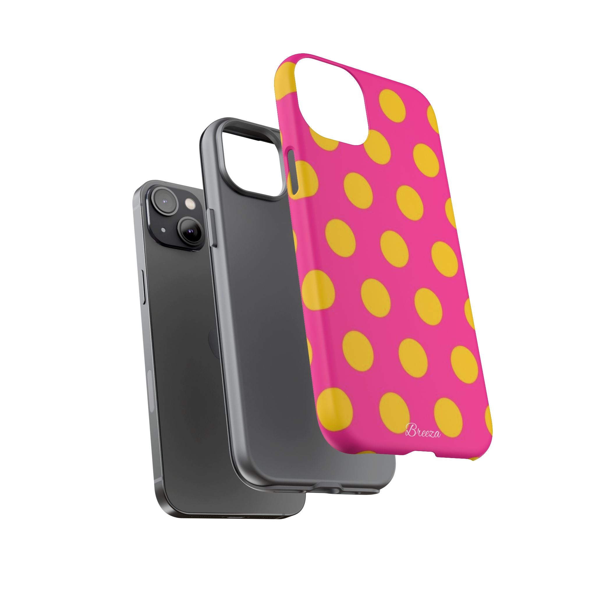 Pink & Yellow Dot Phone Case