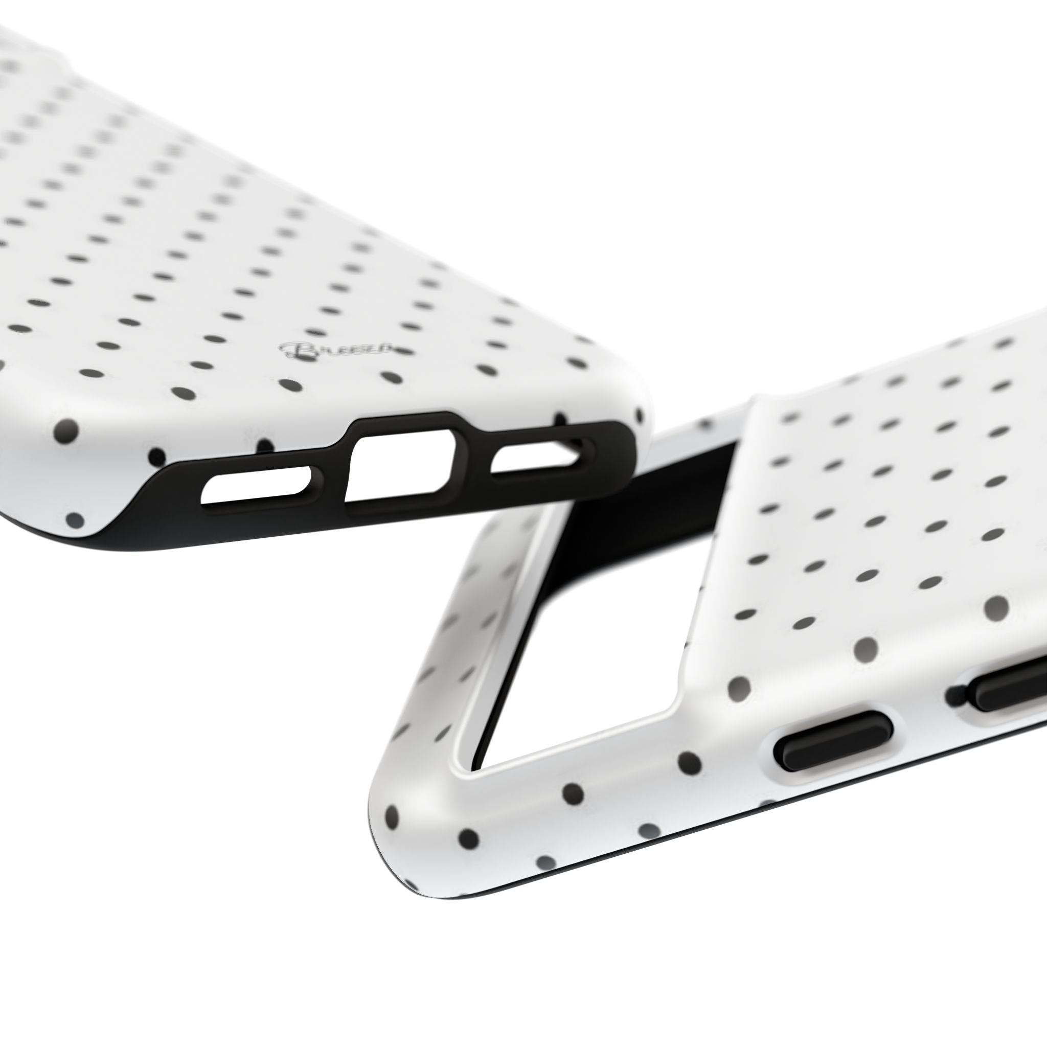White & Black Polka Dot Phone Case
