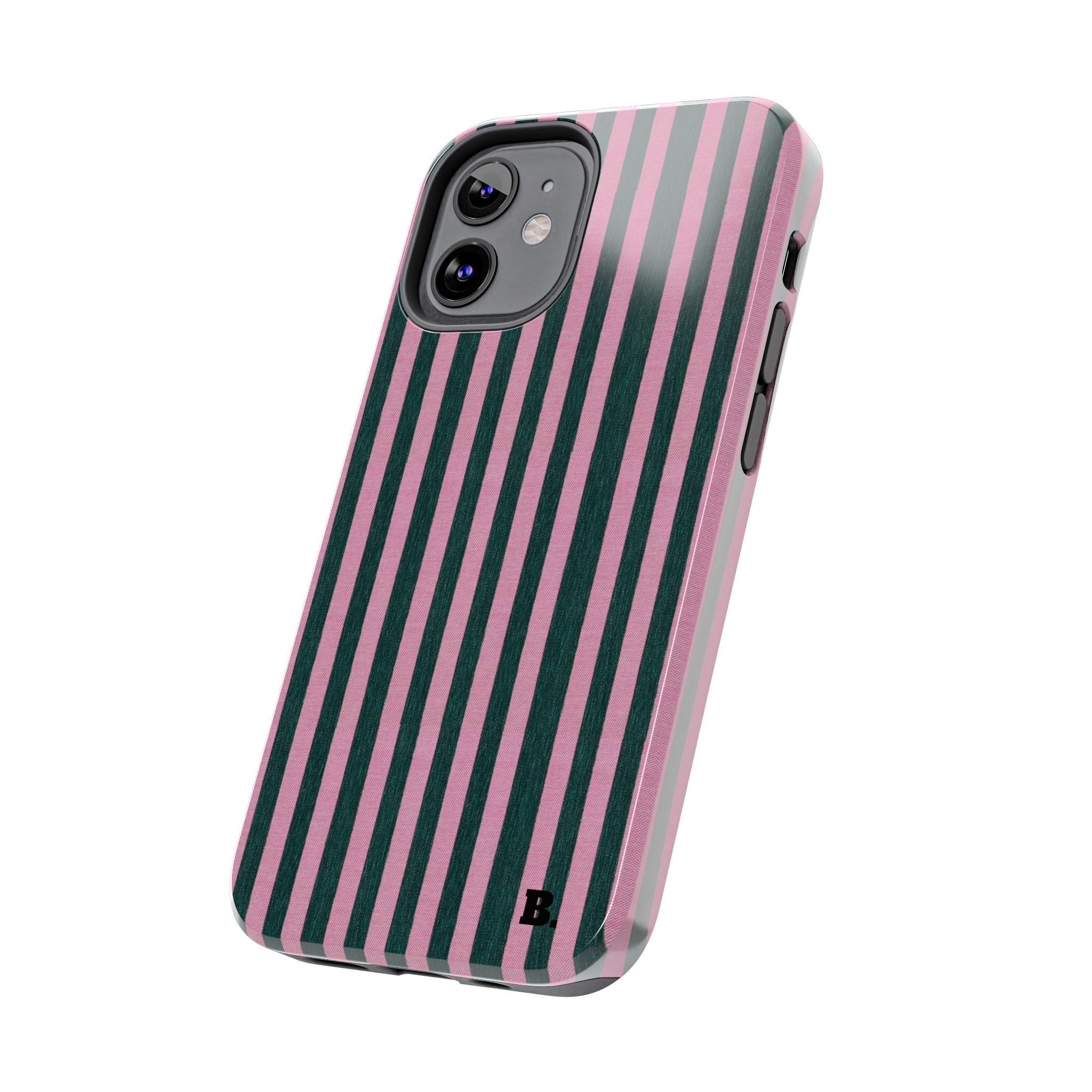 Pink & Green Striped Case