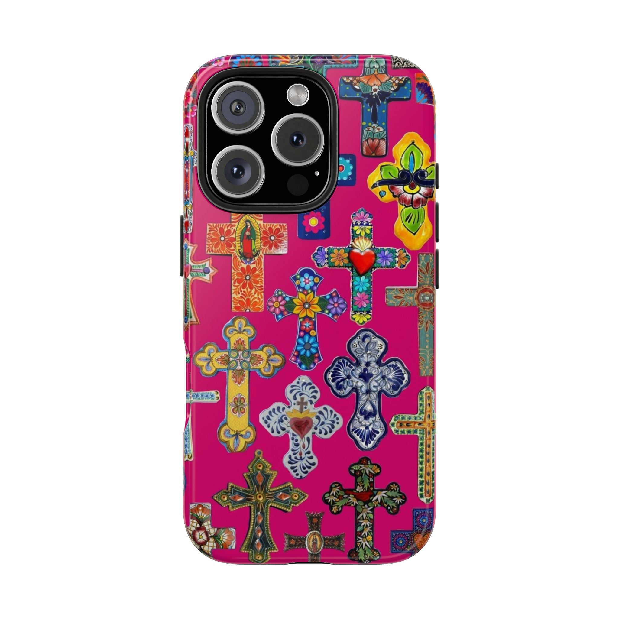 Pink Cross Phone Case