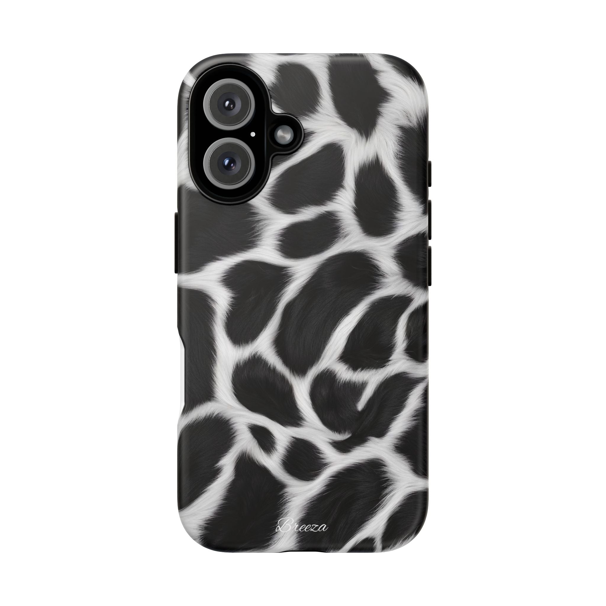 Furry Cow Print Phone Case