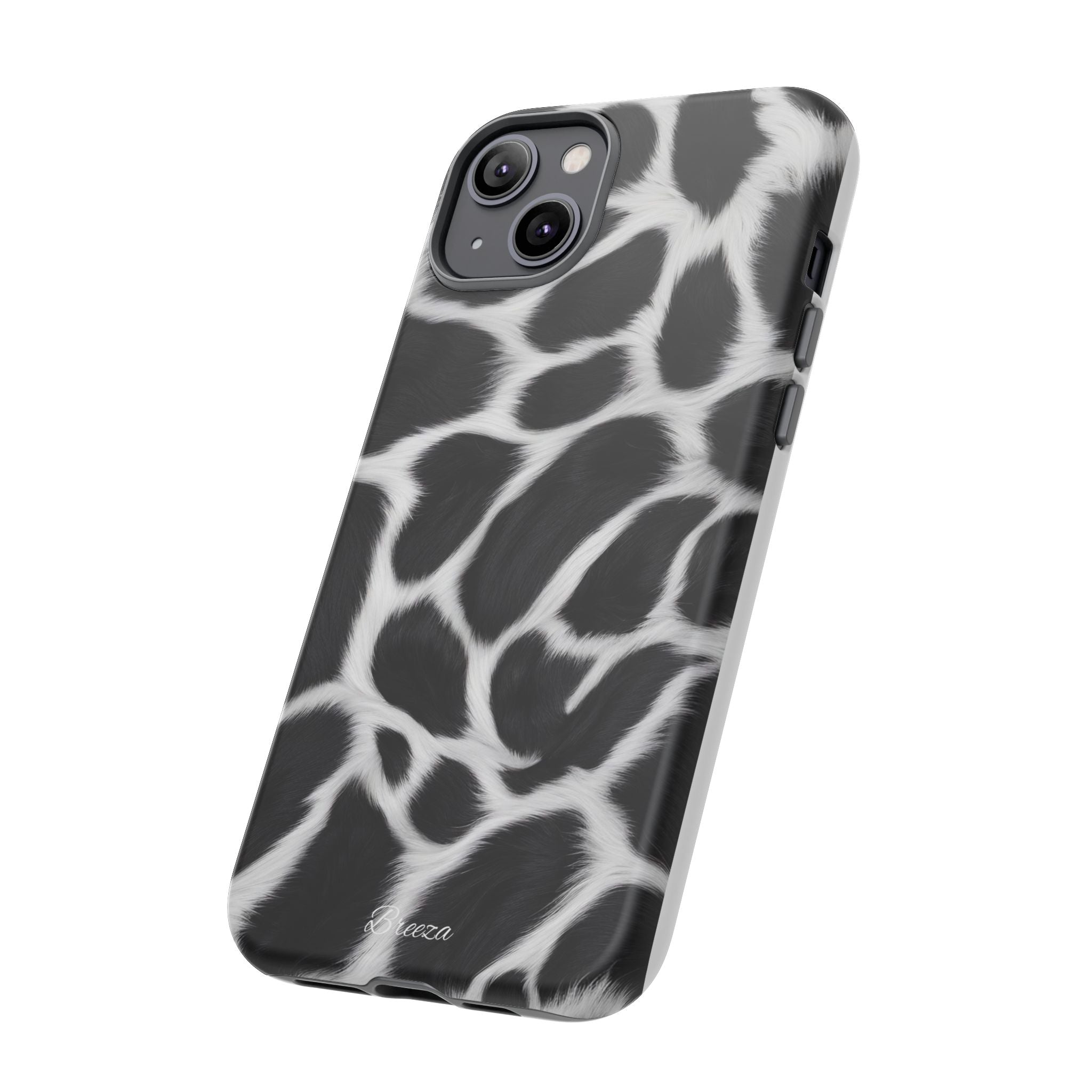 Furry Cow Print Phone Case